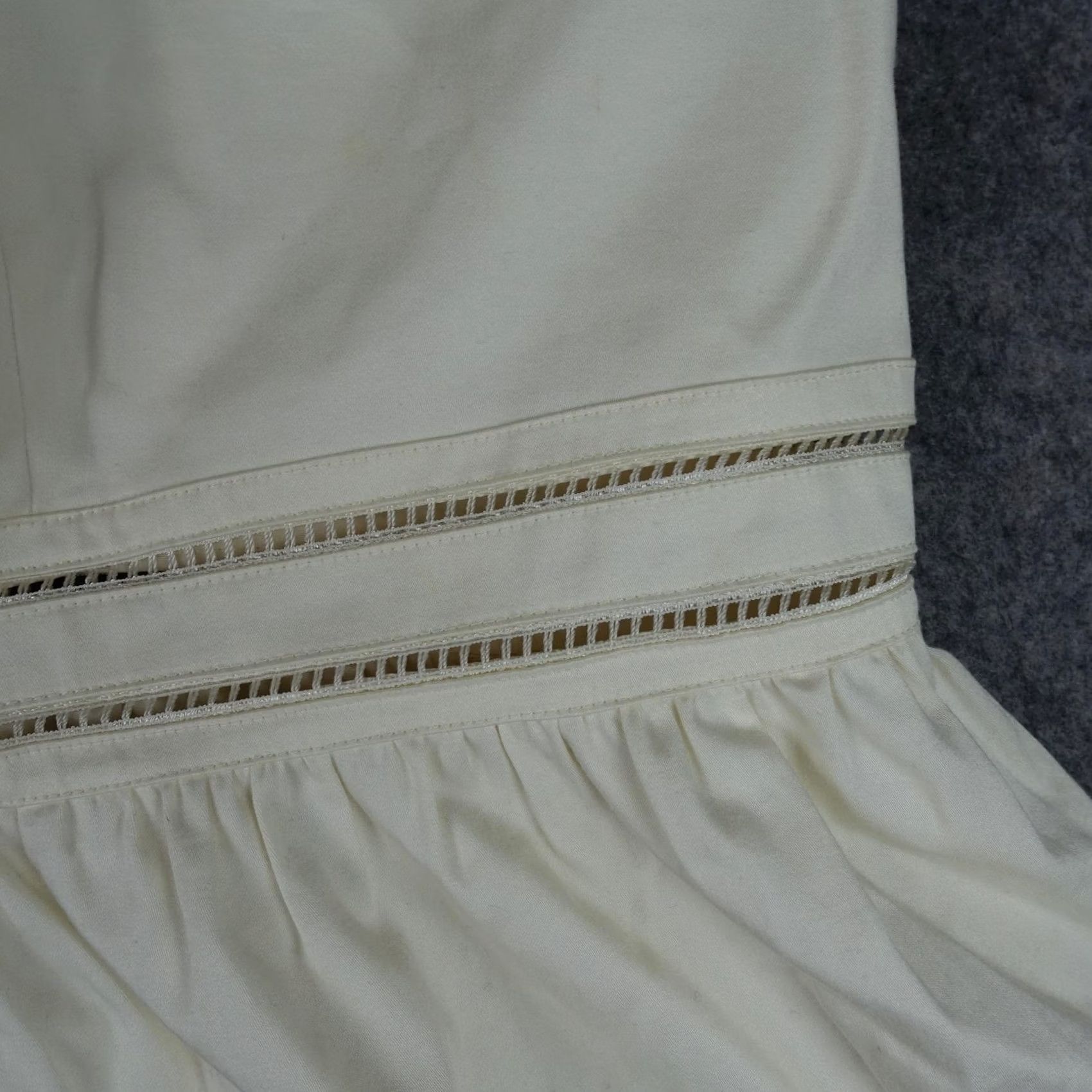 Adrianna Papell Adrianna Papell Dress Womens 24W White Floral Fit & Flare Sleeveless Sundress Size 4XL / US 24-26 - 6 Thumbnail