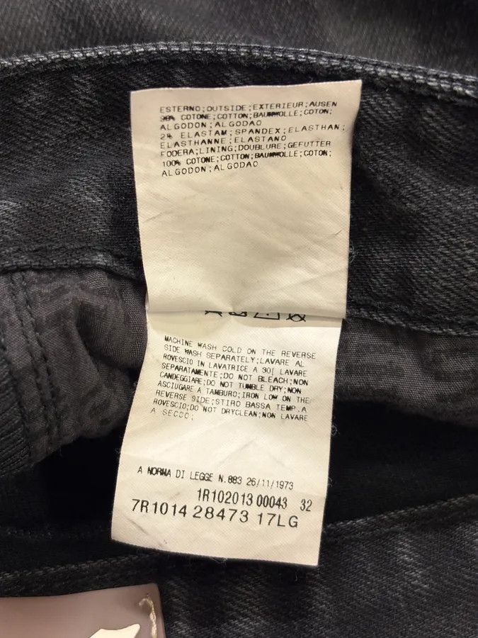 John Galliano SS2014 John Galliano Black Magazine Denim Washed Jeans Size US 31 - 11 Thumbnail