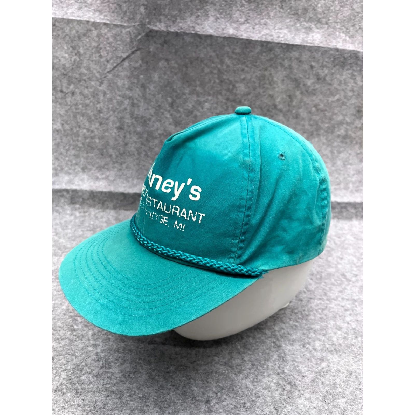Vintage Whitney's Family Restaurant Hat Cap SnapBack Adult One Size Blue Polyester Hatch Size ONE SIZE - 4 Thumbnail
