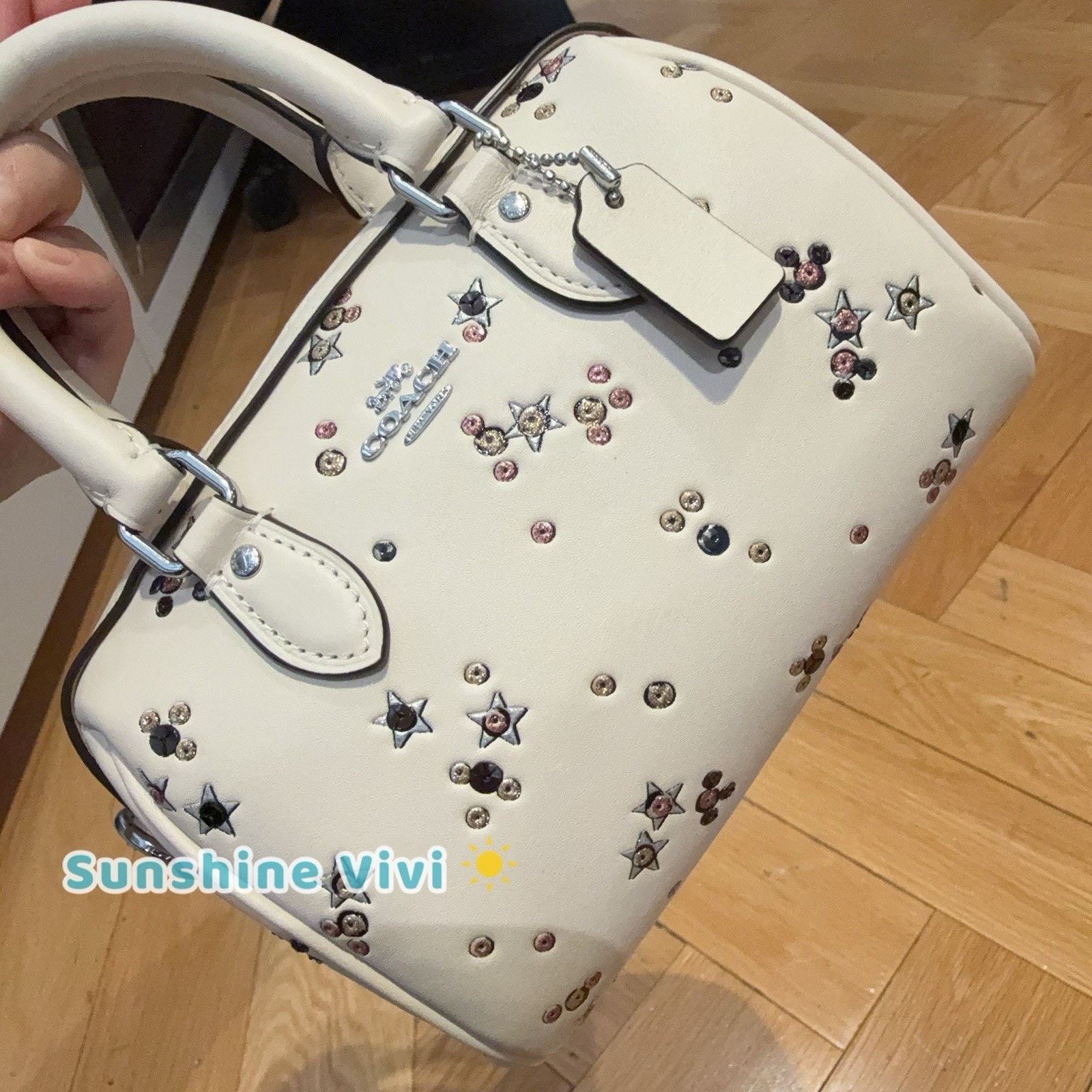 Coach NWT Coach Mini Rowan Crossbody Bag Star CCI68 Silver /CHALK Size ONE SIZE - 2 Thumbnail