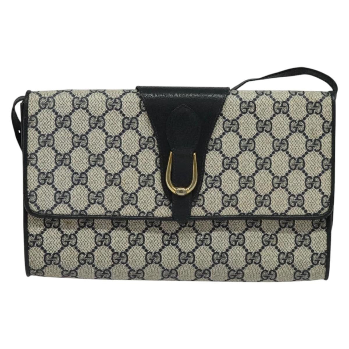 Gucci GUCCI GG Supreme Shoulder Bag Pvc Navy Gold Size ONE SIZE - 2 Thumbnail