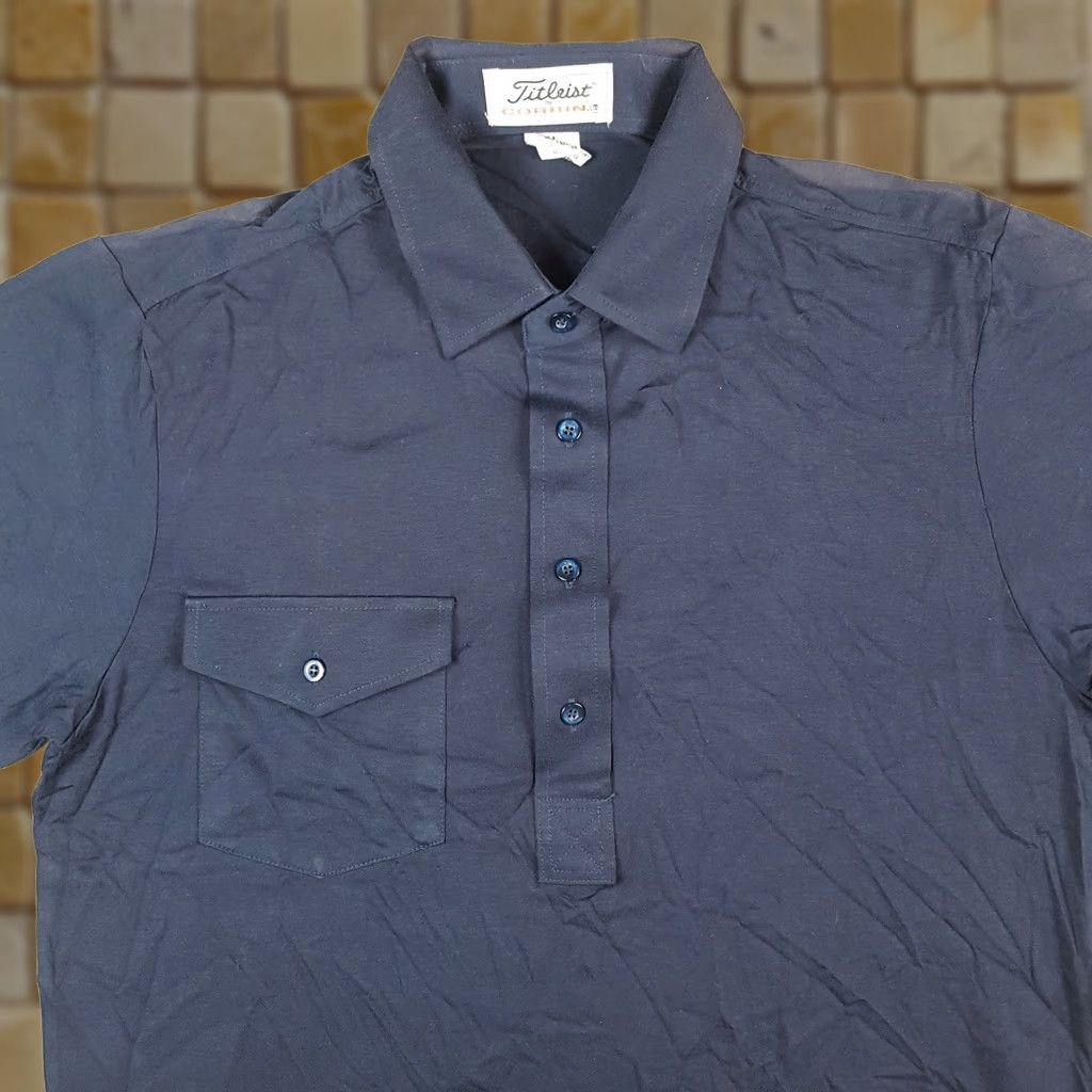 Titleist VINTAGE Titleist Polo Shirt M Men Blue 90s Grunge Preppy Golf Collared Button Shirt Size US M / EU 48-50 / 2 - 1 Thumbnail