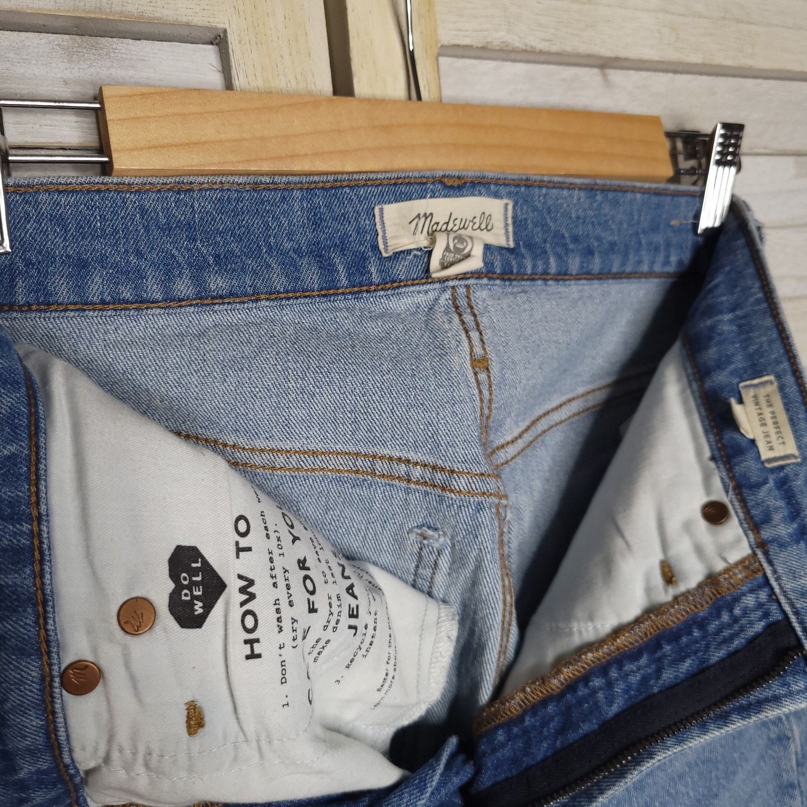 Madewell Madewell Jeans The Perfect Vintage Straight Jean Womens 25T Size 28" / US 6 / IT 42 - 3 Thumbnail