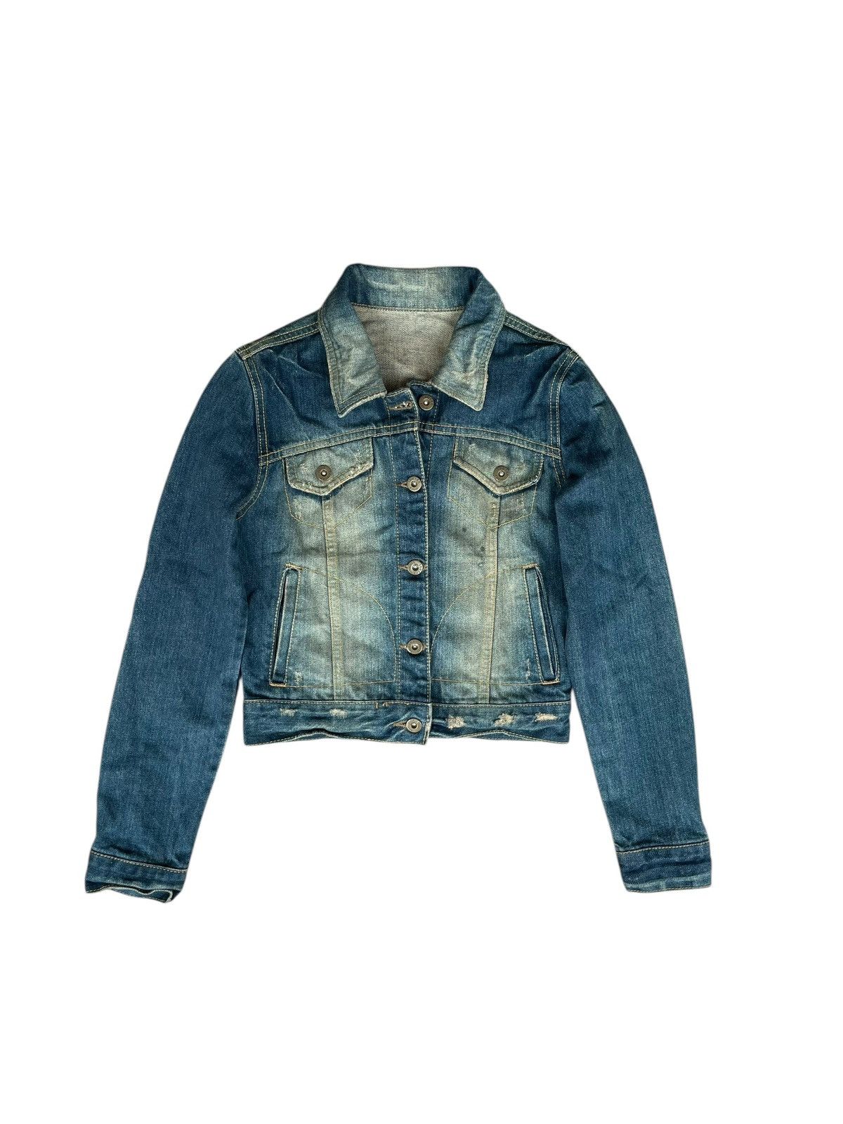 Japanese Brand Avant Garde If Six Was Nine Y2K Vintage Faded Denim Jacket Size US S / EU 44-46 / 1 - 2 Thumbnail