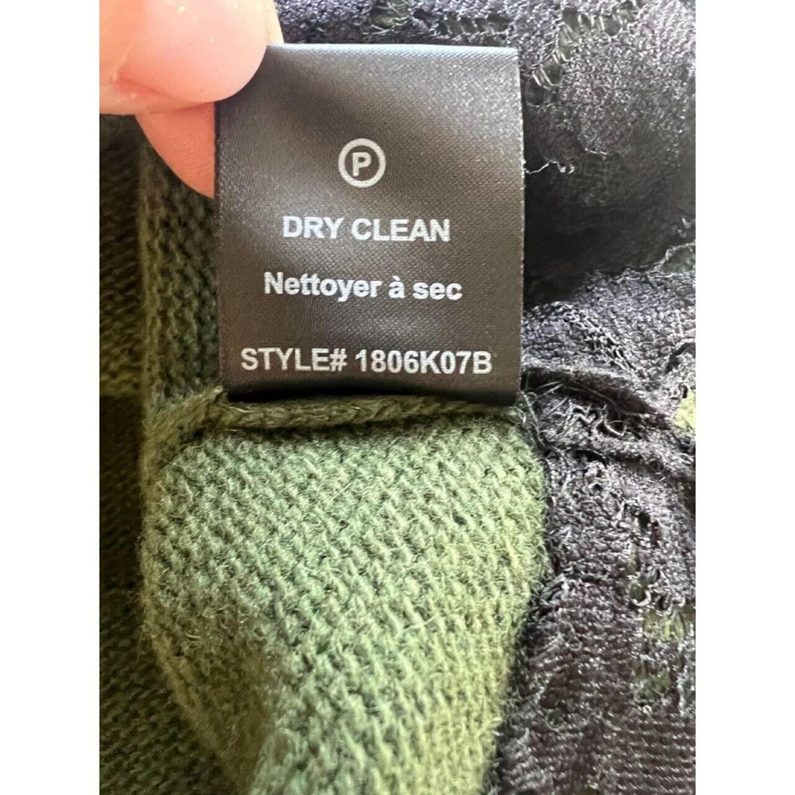 Robert Rodriguez Robert Rodriguez Army Green Wool Blend Women's Sweater XS Size XS / US 0-2 / IT 36-38 - 5 Thumbnail