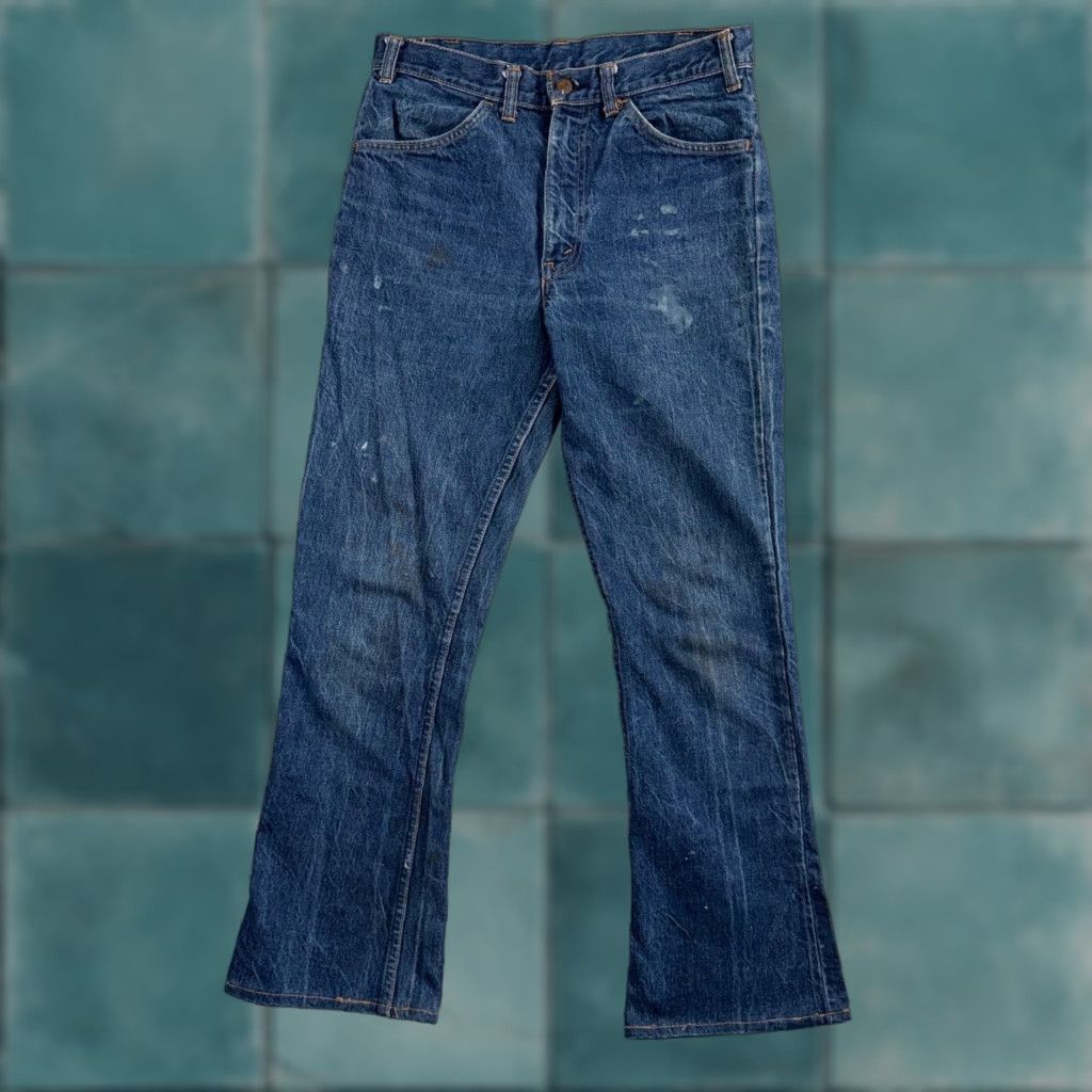 Levi's VINTAGE Levis Big E 60s Orange Tab 646 Bell Bottoms Denim Jeans Bootcut 31x29 Men Size US 31 - 1 Thumbnail