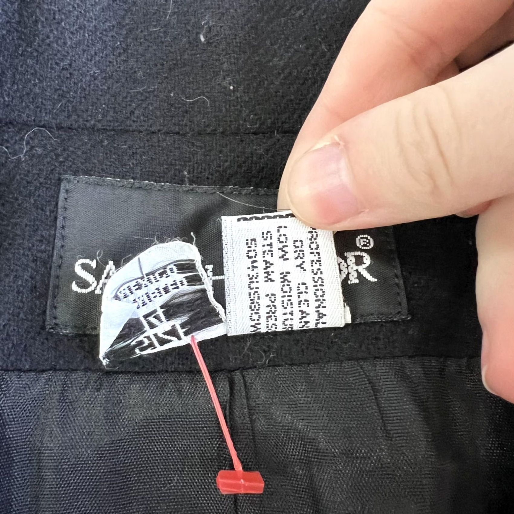 Vintage Sag Harbor Blazer Womens 14 Black Wool Single-Breasted Lined Notch Lapel Career Jacket Size XL / US 12-14 / IT 48-50 - 4 Thumbnail