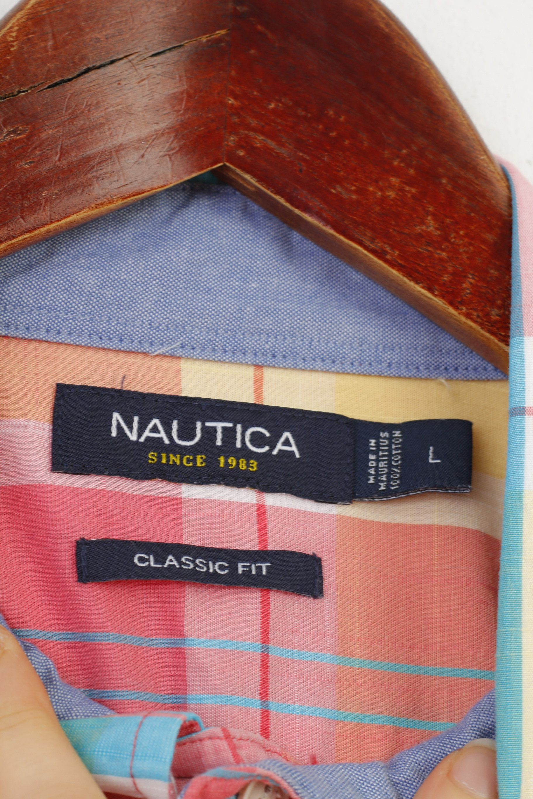 Nautica Nautica Men L Casual Shirt Classic Fit Multicolor 10709 Size US L / EU 52-54 / 3 - 6 Thumbnail