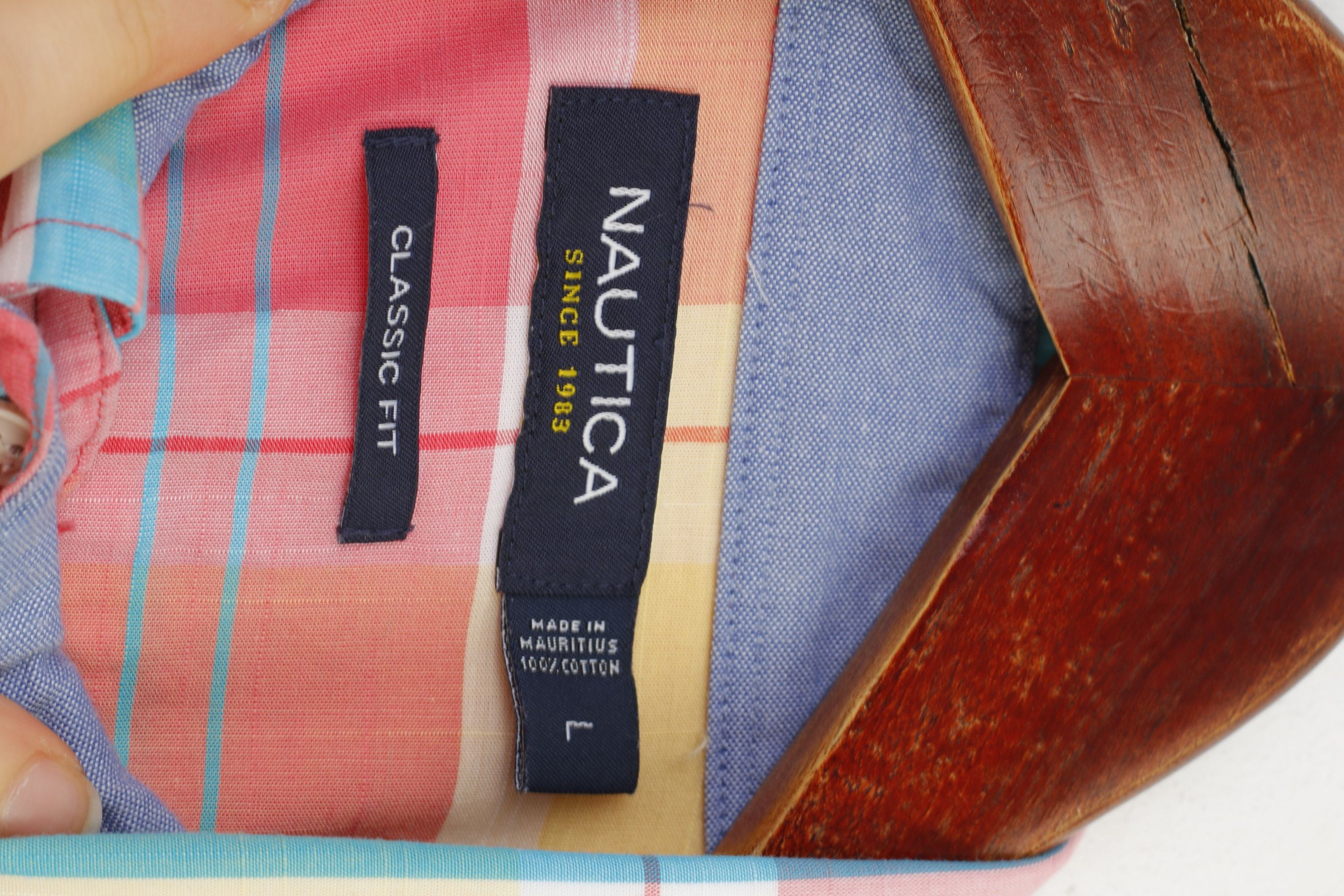 Nautica Nautica Men L Casual Shirt Classic Fit Multicolor 10709 Size US L / EU 52-54 / 3 - 5 Thumbnail