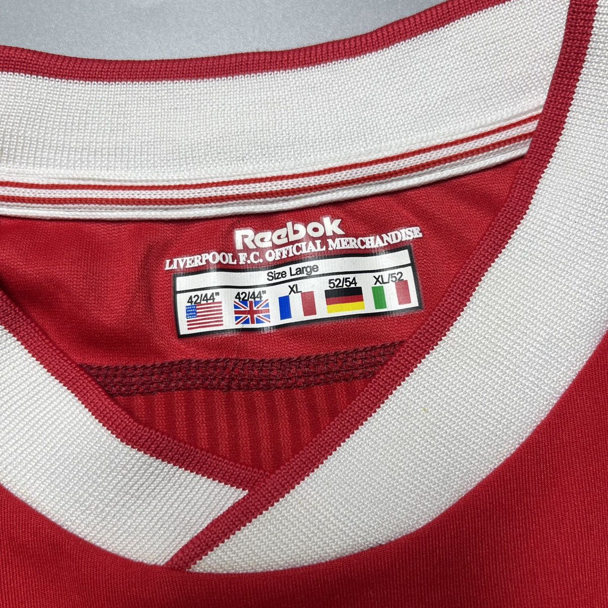 Reebok LIVERPOOL REEBOK 2002/2003 FOOTBALL HOME JERSEY #18 RIISE Size US L / EU 52-54 / 3 - 8 Thumbnail