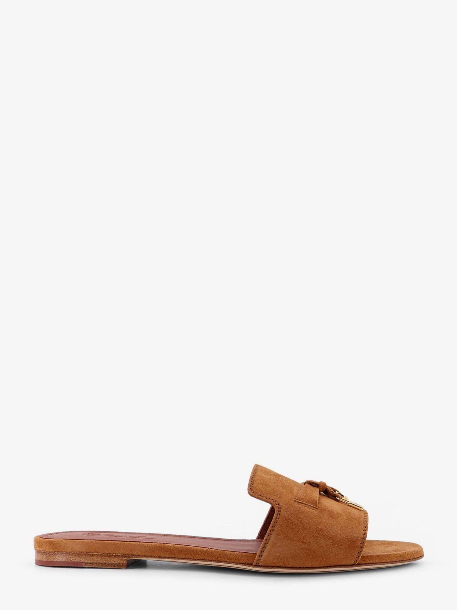 Suede Summer Charms Flat Sandals