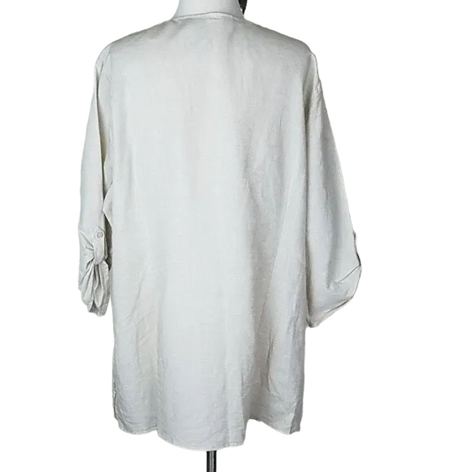 Canada Goose Canda Linen Cotton Tunic Top Size 18 Beaded Embellished Size XXL / US 16-18 / IT 52-54 - 7 Thumbnail