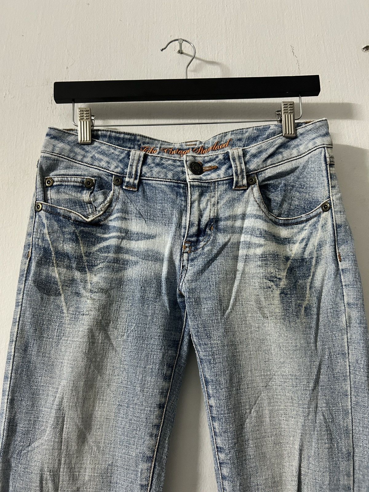 If Six Was Nine Flared glitter whiskered jeans fade lgb style japanese denim Size 28" / US 6 / IT 42 - 5 Thumbnail