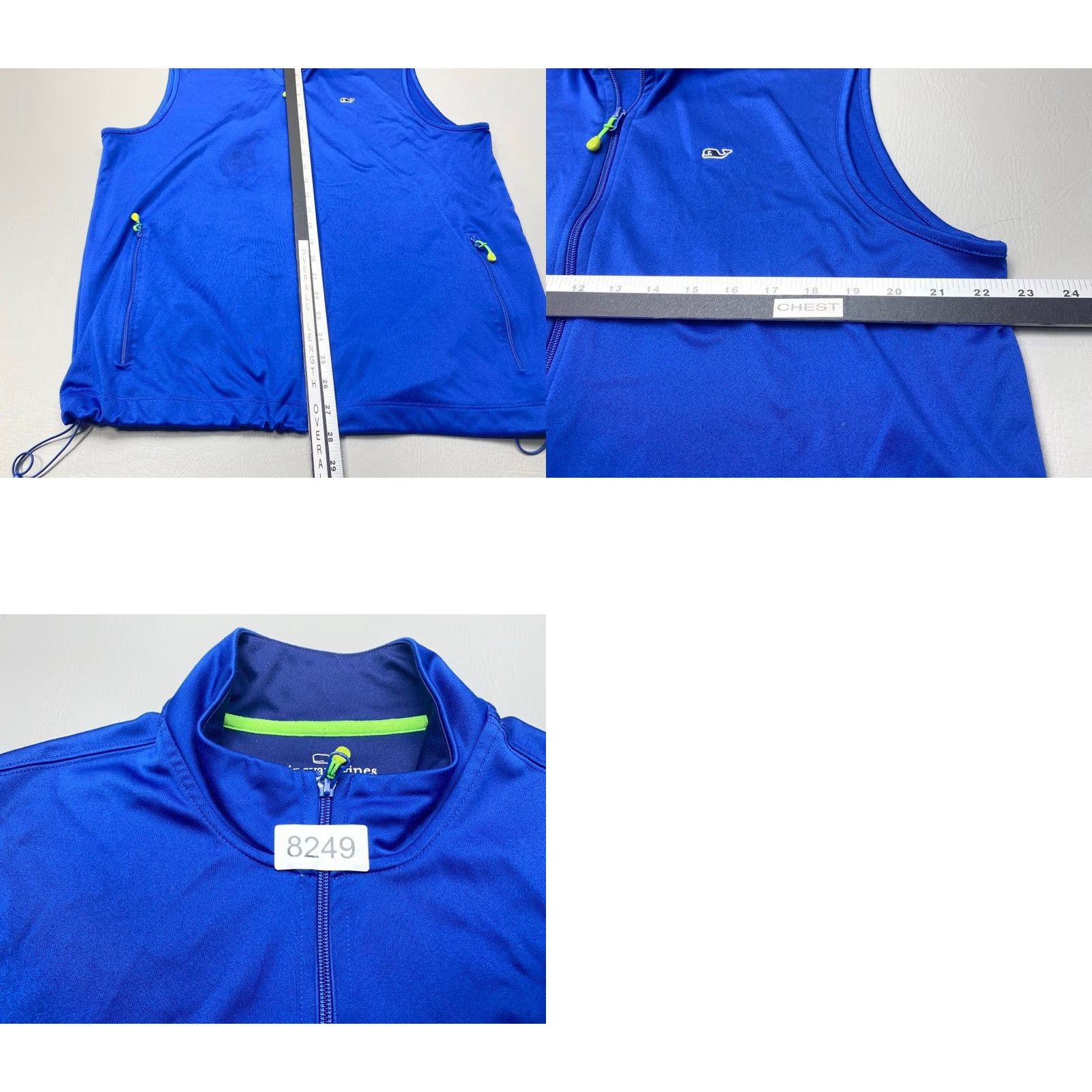 Vineyard Vines Vineyard Vines Performance Vest Mens Large Sleeveless Zip Pockets Outdoors Blue Size US L / EU 52-54 / 3 - 8 Thumbnail