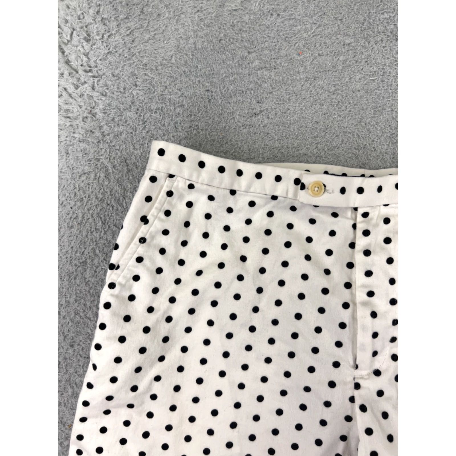 Ralph Lauren Ralph Lauren Golf Shorts Womens 12 White Polka Dot Cotton Blend Activewear Stretch Pockets Size 34" / US 12 / IT 48 - 4 Thumbnail