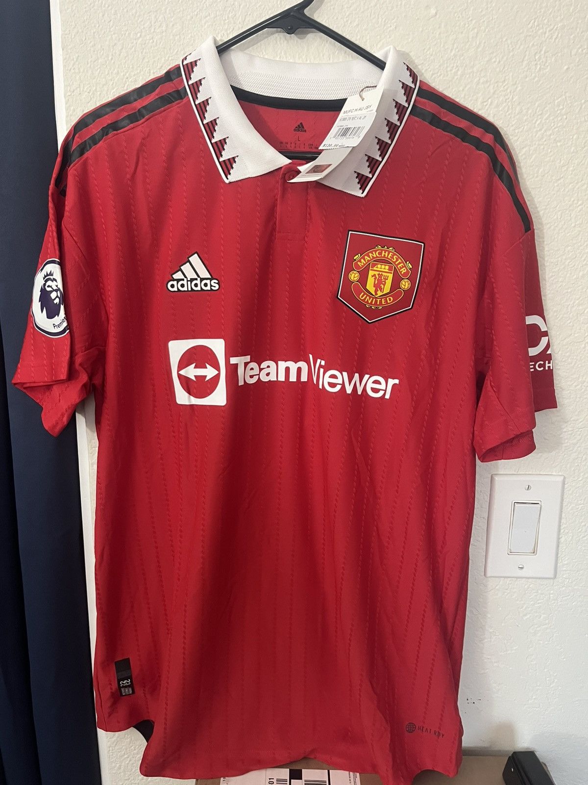 Adidas 2022/23 Adidas Manchester United Authentic Jersey Ronaldo Size US L / EU 52-54 / 3 - 1 Thumbnail