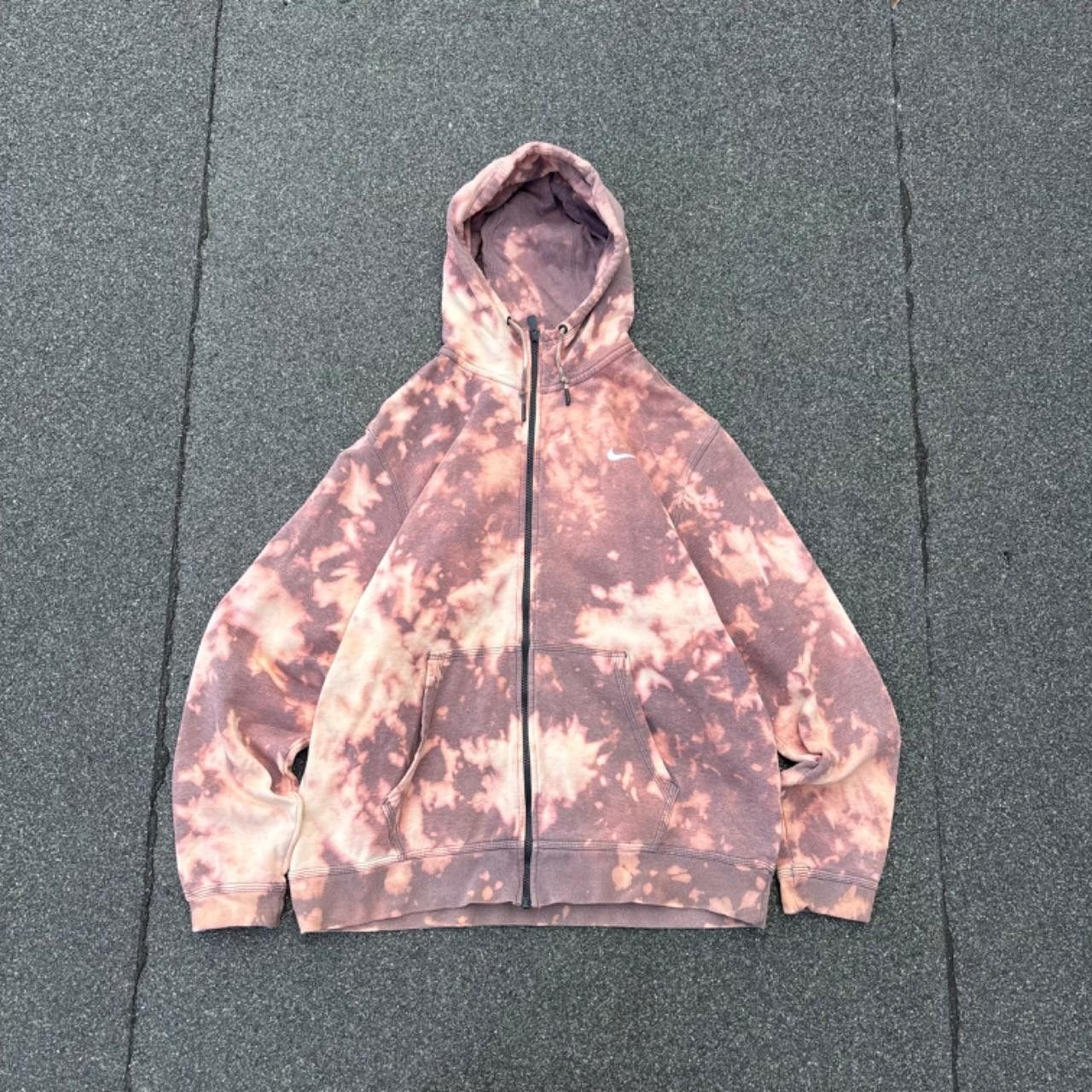 Japanese Brand × Nike × Vintage Nike bleached hoodie Size US XL / EU 56 / 4 - 1 Thumbnail