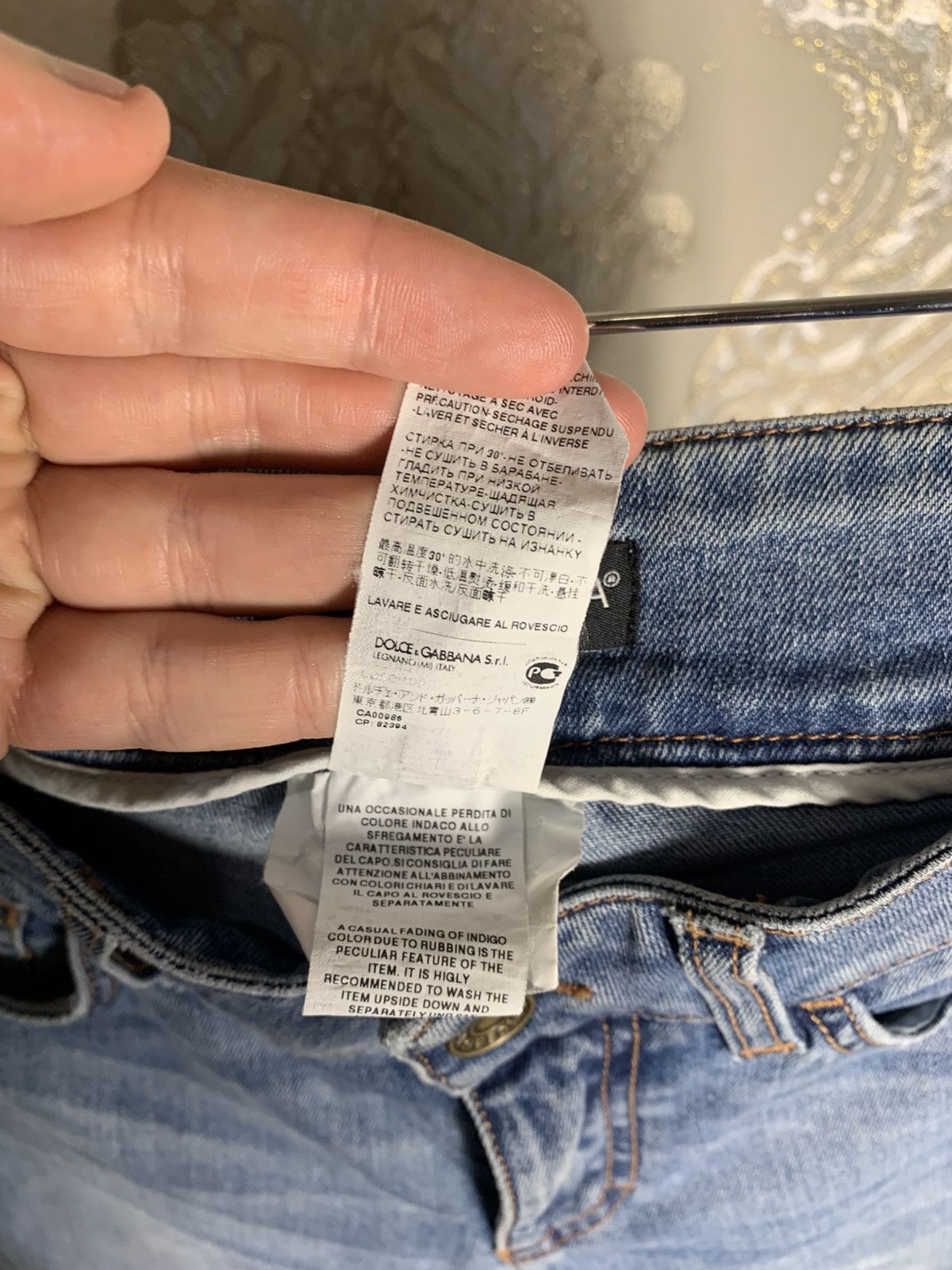 Dolce & Gabbana VINTAGE DOLCE & GABBANA ITALIAN DESIGNER DENIM JEANS BAGGY Size 26" / US 2 / IT 38 - 6 Thumbnail