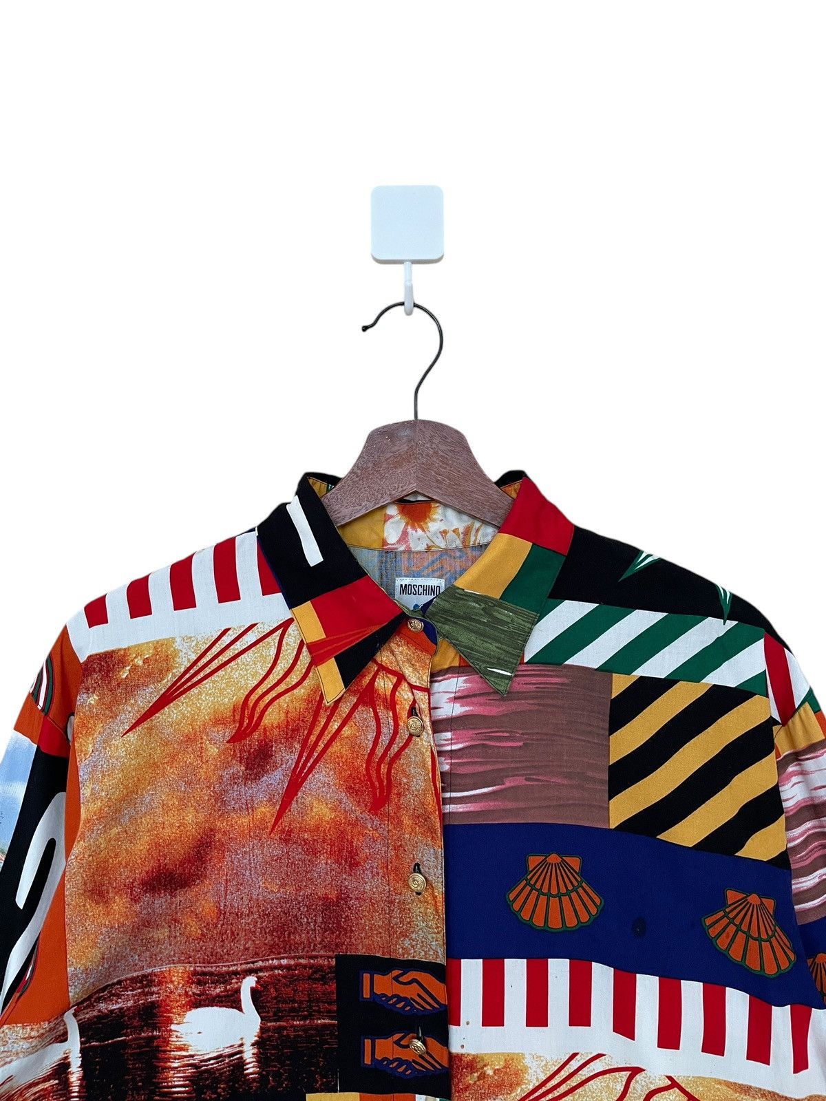 Moschino × Vintage Vintage Brand Moshino Full Print Shirt 1990s Size US M / EU 48-50 / 2 - 3 Thumbnail