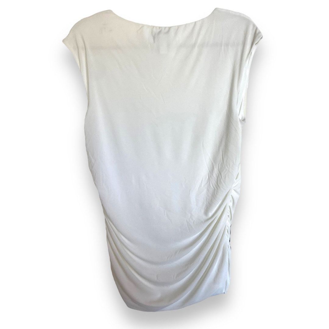 Other Torrid Womens Tank Sz 0 L 12 Winter White Bling Ruched Size L / US 10 / IT 46 - 2 Thumbnail