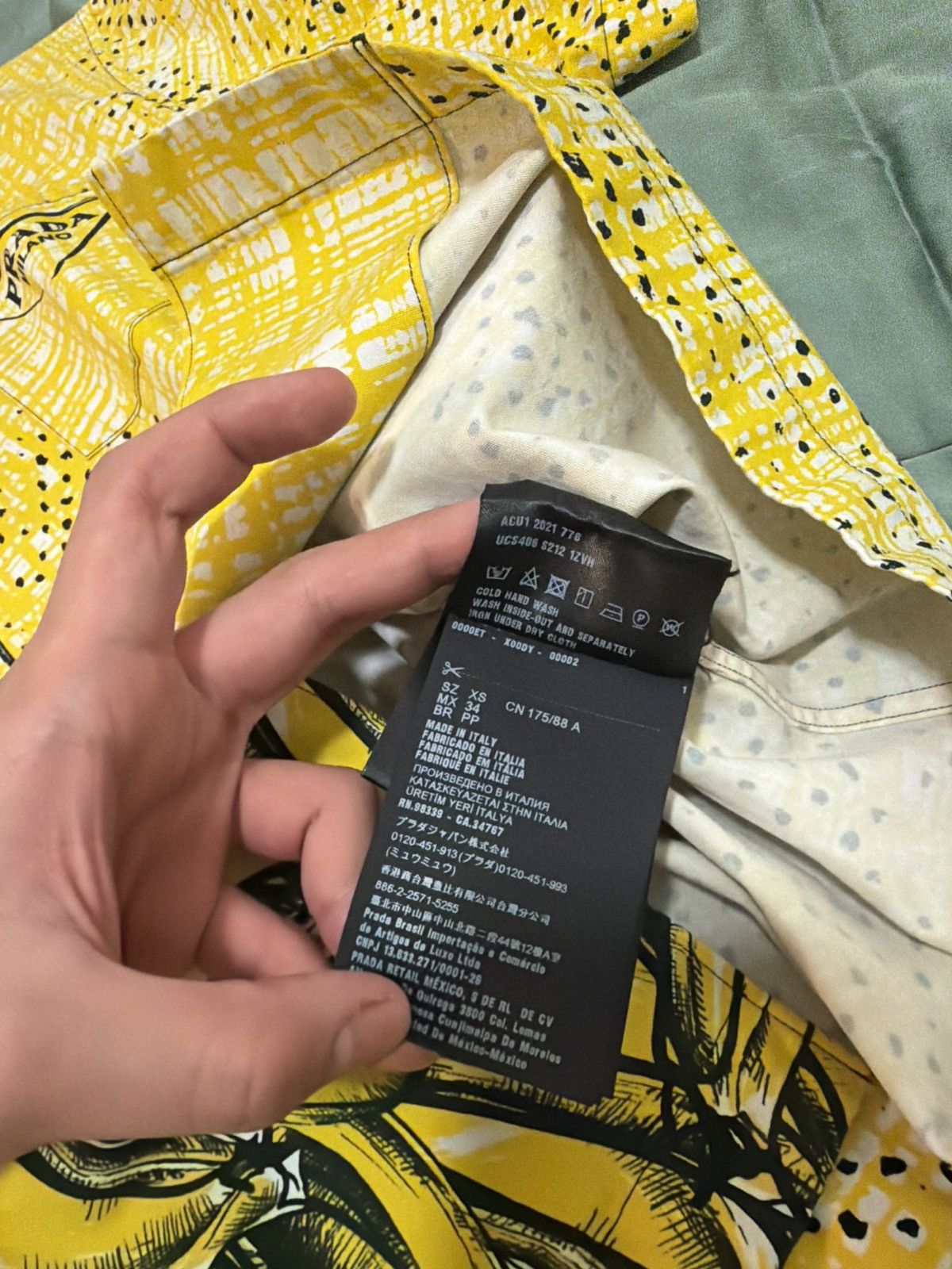 Prada Prada Double Match Shirt Banana Size US S / EU 44-46 / 1 - 5 Thumbnail