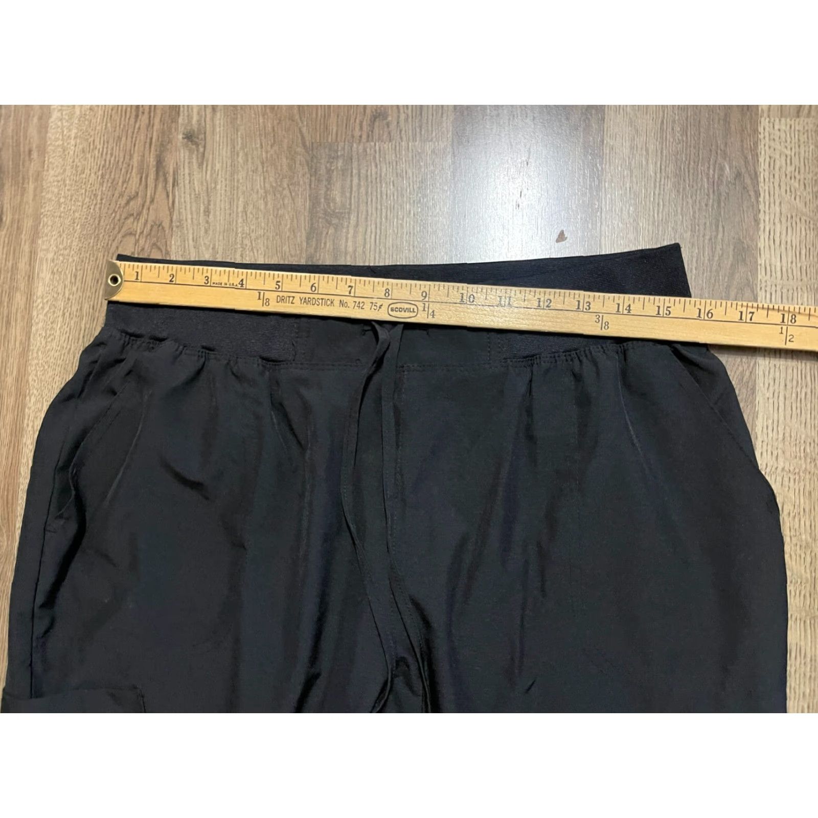 Vintage Pandamed Pants Women's Size Large Black Scrub Pants Pull On Size 36" / US 14 / IT 50 - 6 Thumbnail