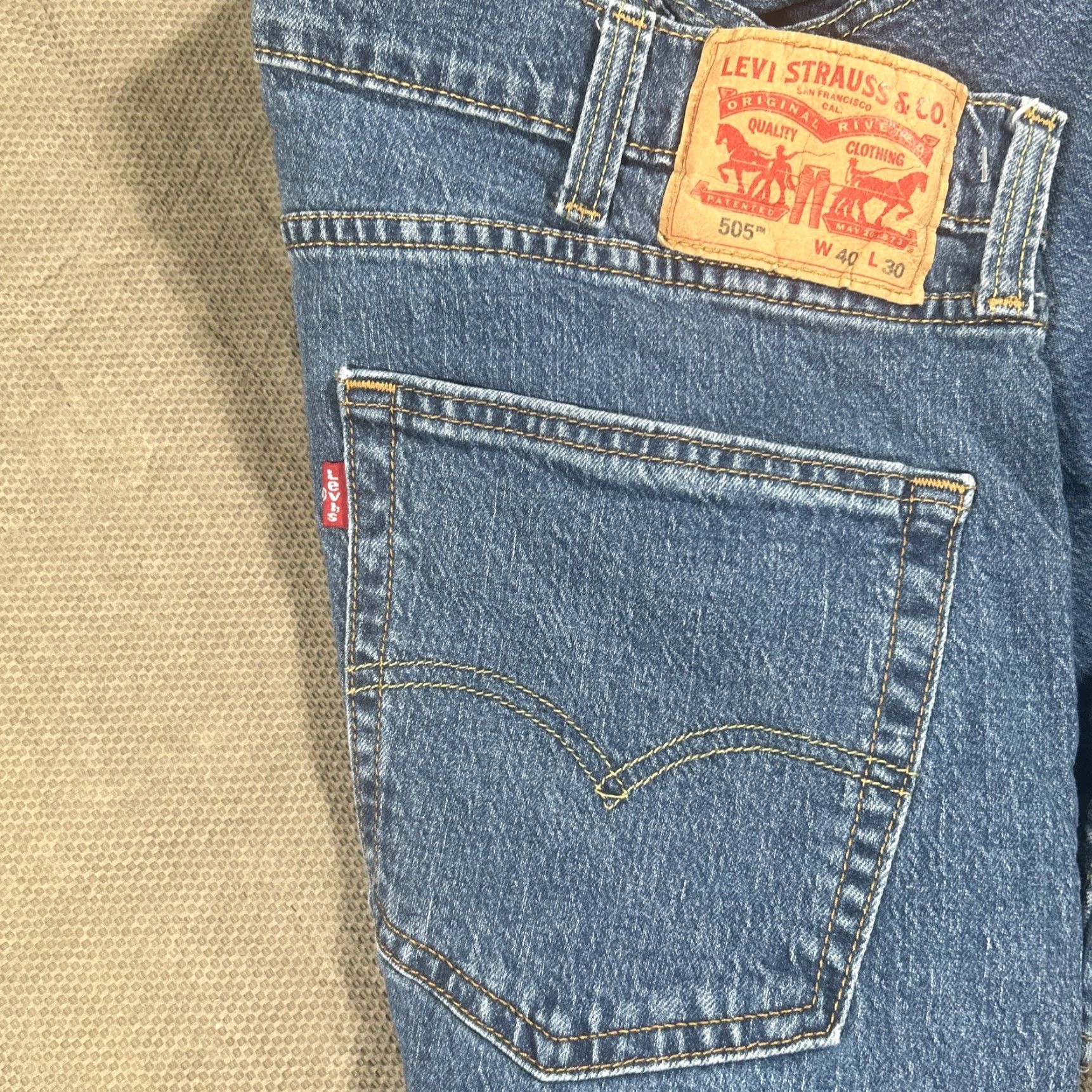 Levi's Levi's Levis 505 Jeans Denim Blue Regular Fit 40x30 Mens Regular Size 40 Inseam 30 Blue Jeans Regular Fit Mens Size US 40 / EU 56 - 5 Thumbnail