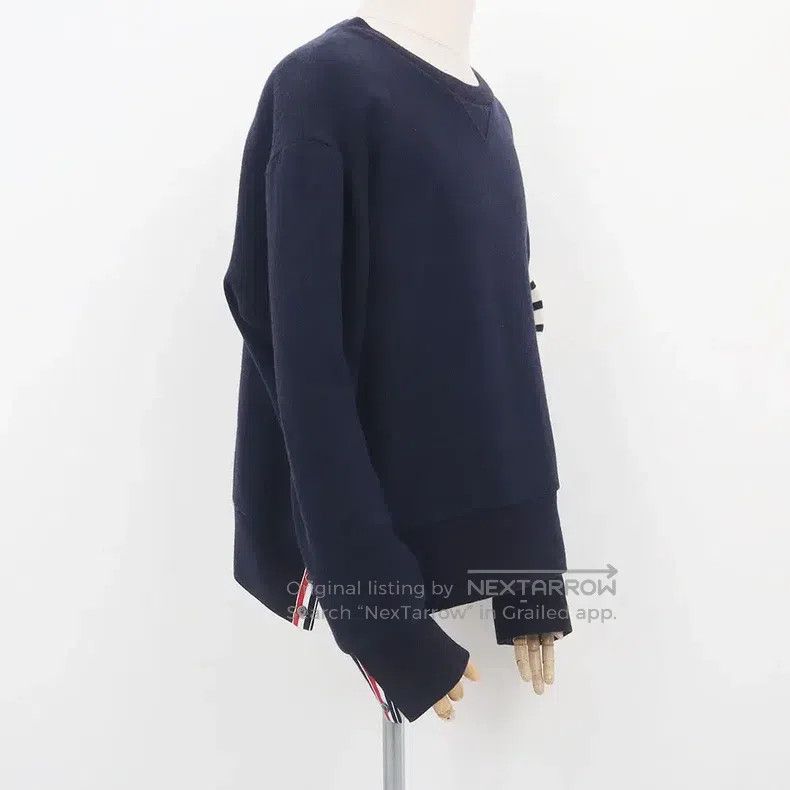 Thom Browne Thom Browne Navy Cashmere Turtleneck Sweater Size US XL / EU 56 / 4 - 3 Thumbnail