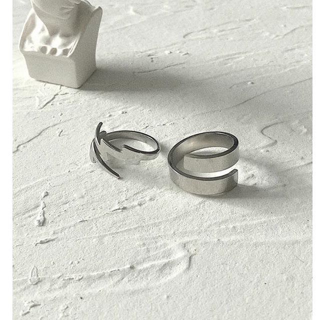 Jewelry Lightning Vintage Jewelry Rings Open Chrome Ring (Size 7-13) Size ONE SIZE - 4 Thumbnail