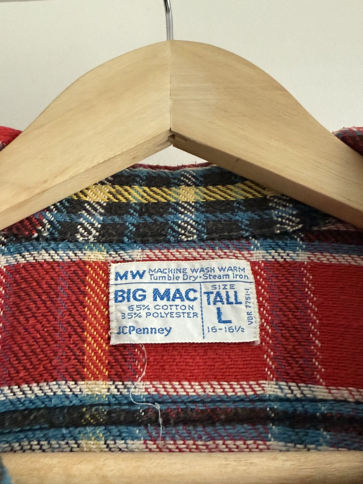 Big Mac Vintage 70s Big Mac JC Penney Flannel Shirt Size US L / EU 52-54 / 3 - 4 Thumbnail