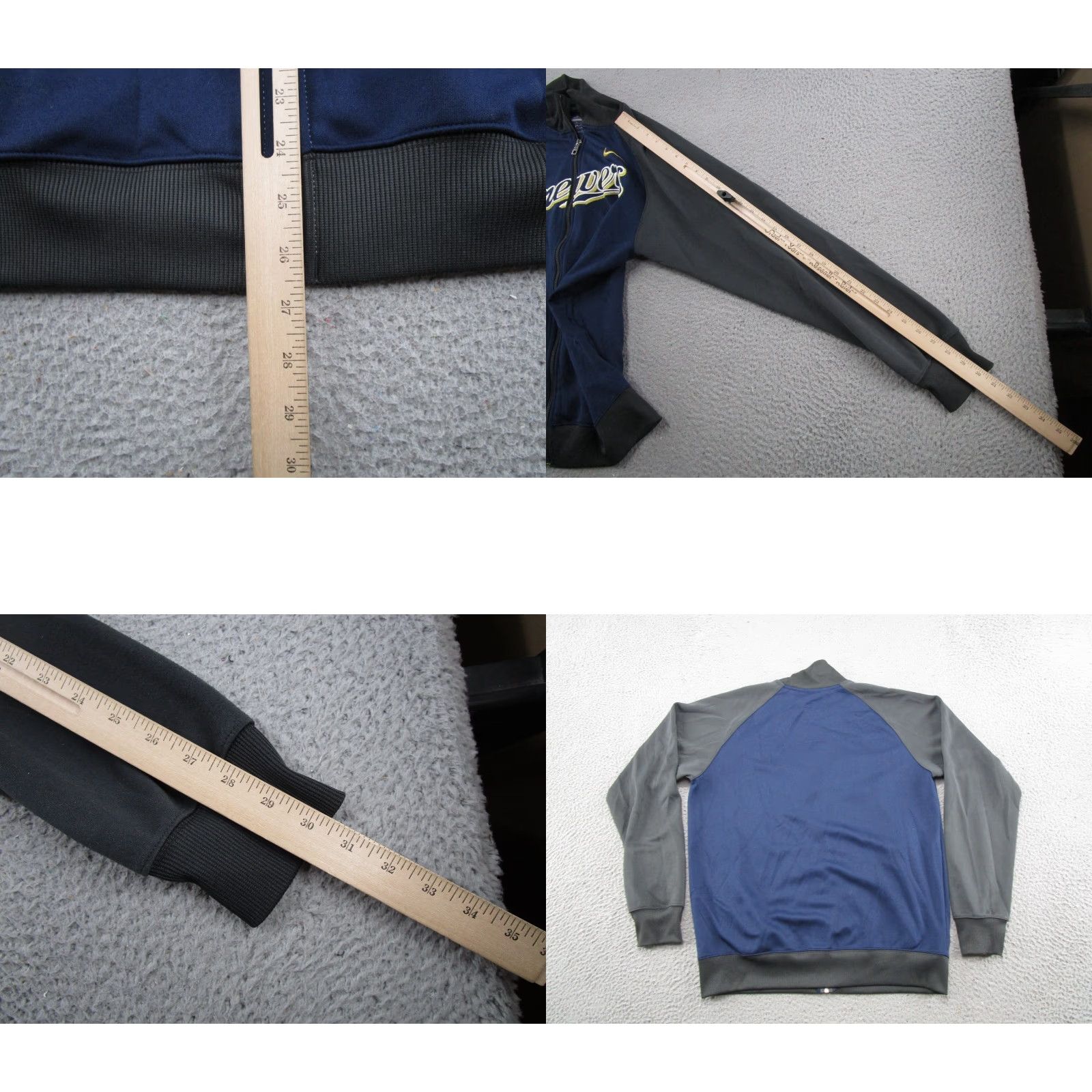 Nike Nike Milwaukee Brewers MLB Baseball Full Zip Sweatshirt Adult M Shirt, Blue, Multicolor, Size M, Regular, Men/Women, 2000s, Sports Size US M / EU 48-50 / 2 - 8 Thumbnail