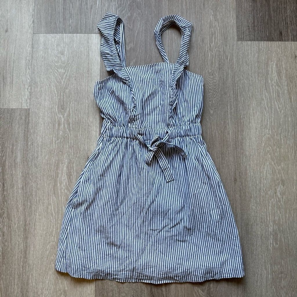 Club Monaco Club Monaco Blue and White Mini Sundress Size S / US 4 / IT 40 - 3 Thumbnail