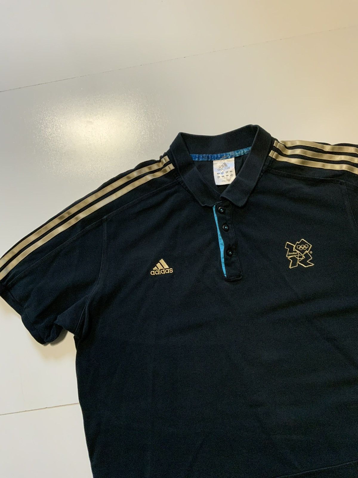 Adidas × USA Olympics Adidas The London 2012 Summer Olympics Gold Polo Shirt Size US XXL / EU 58 / 5 - 3 Thumbnail