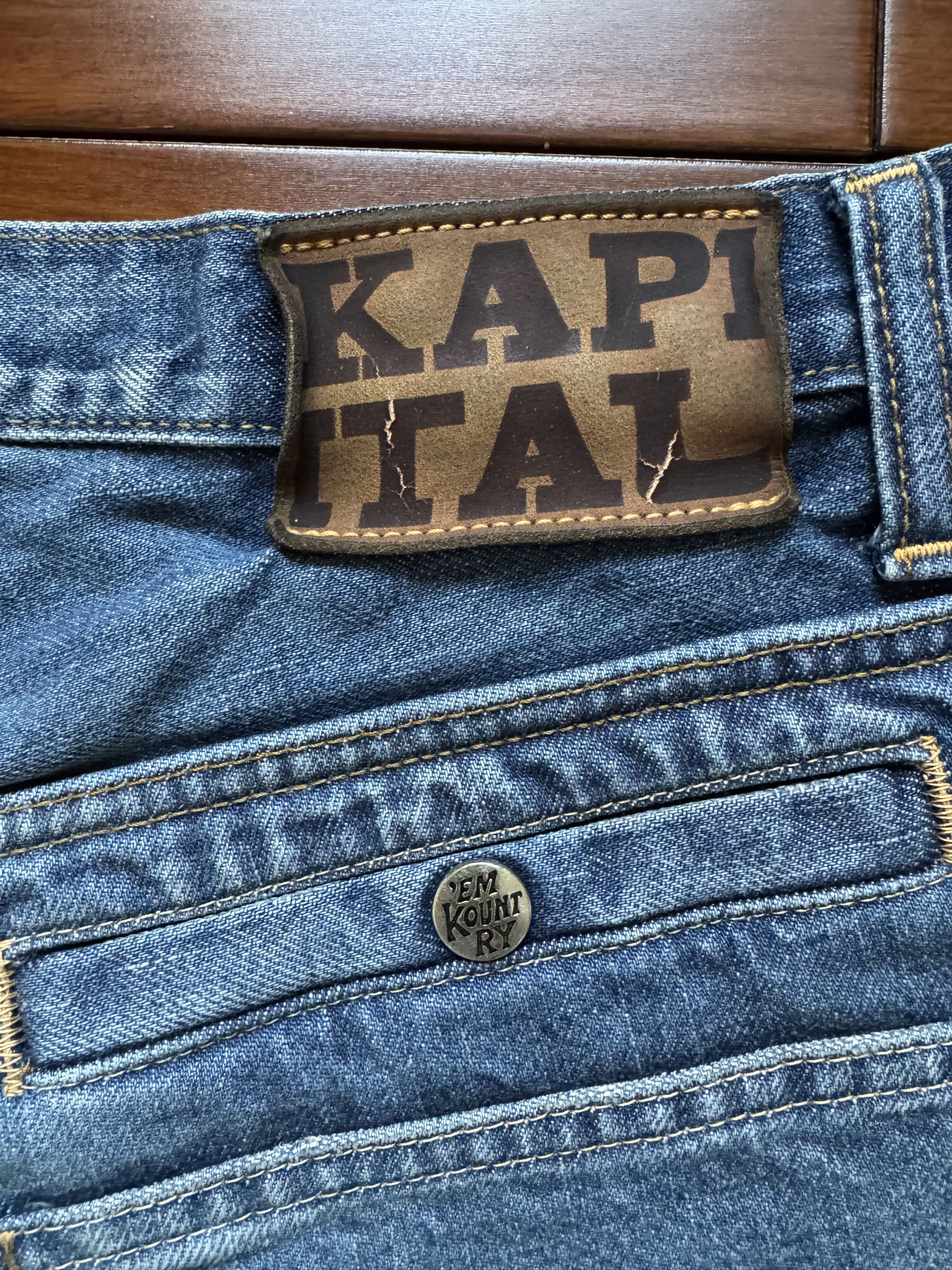 Kapital KAPITAL x KAPITAL KOUNTRY 14oz Port Baggy Denim Size US 30 / EU 46 - 3 Thumbnail