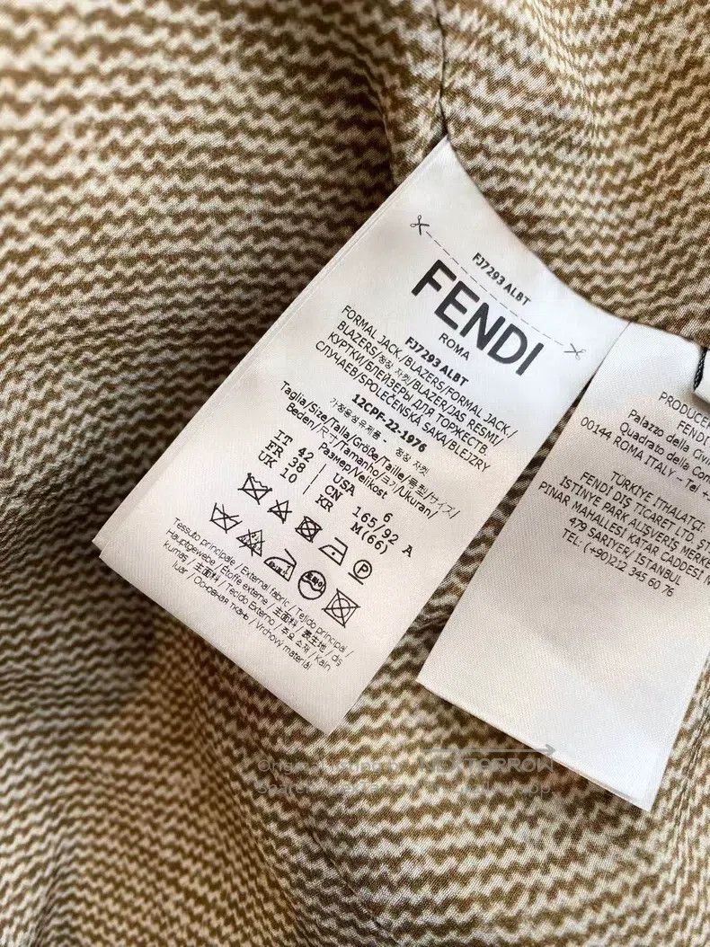 Fendi Fendi Wool khaki coat Size S / US 4 / IT 40 - 5 Thumbnail