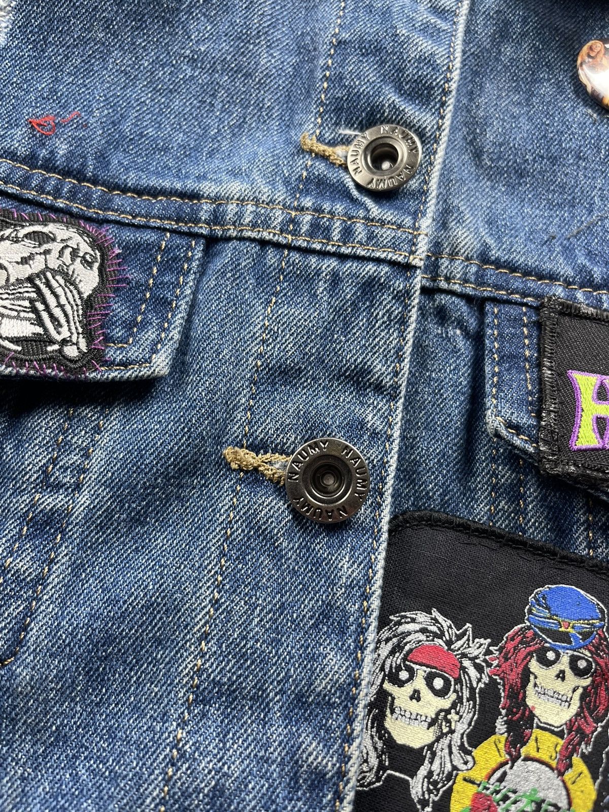 Other Biker Custom Rock Patched Denim Vest Italy Vintage Patches Size US M / EU 48-50 / 2 - 13 Thumbnail