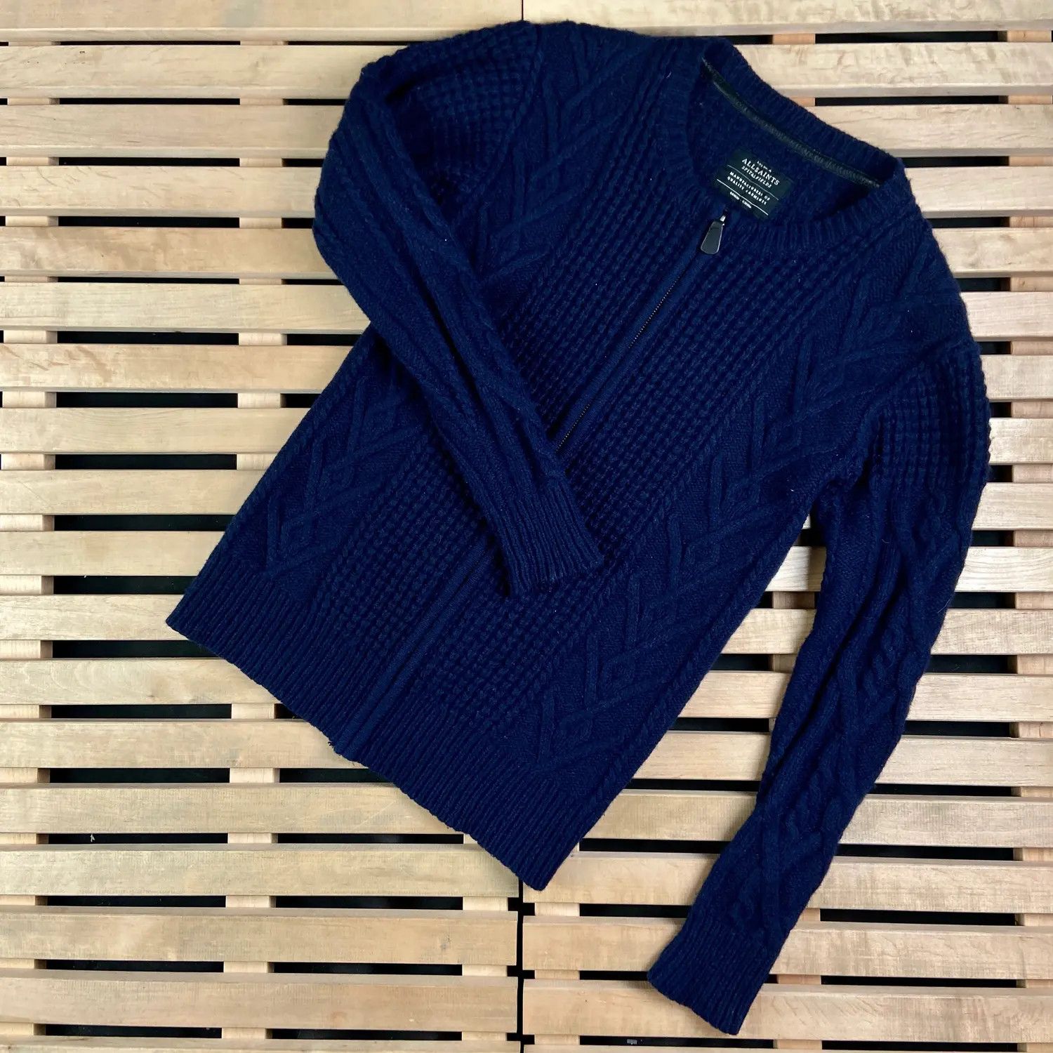 Allsaints Mens Sweater Allsaints Full Zip Size M Size US M / EU 48-50 / 2 - 1 Thumbnail