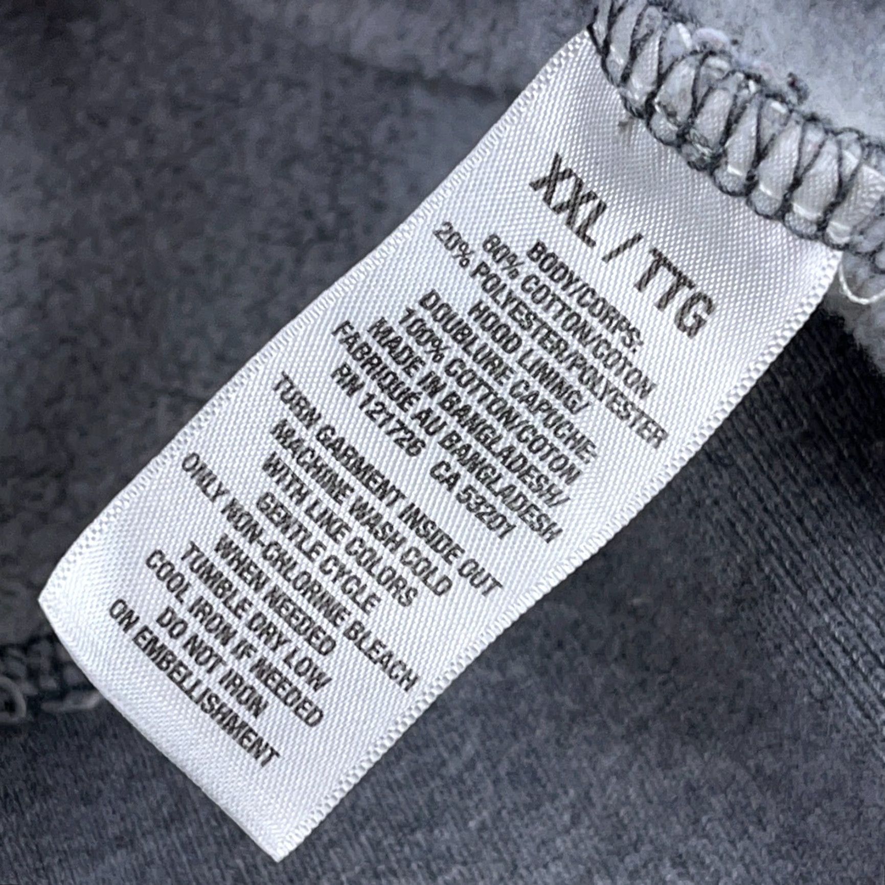 Aeropostale VINTAGE Aeropostale Hoodie Mens 2XL Gray Black Sweatshirt 2000s Skate NYC Pullover Crew Neck Cotton Blend Fleece Logo Embroidered Size US XXL / EU 58 / 5 - 6 Thumbnail