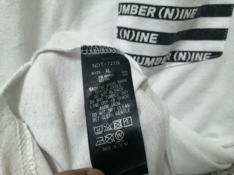 Japanese Brand Number nine Pocket Very Rare Size US M / EU 48-50 / 2 - 5 Thumbnail