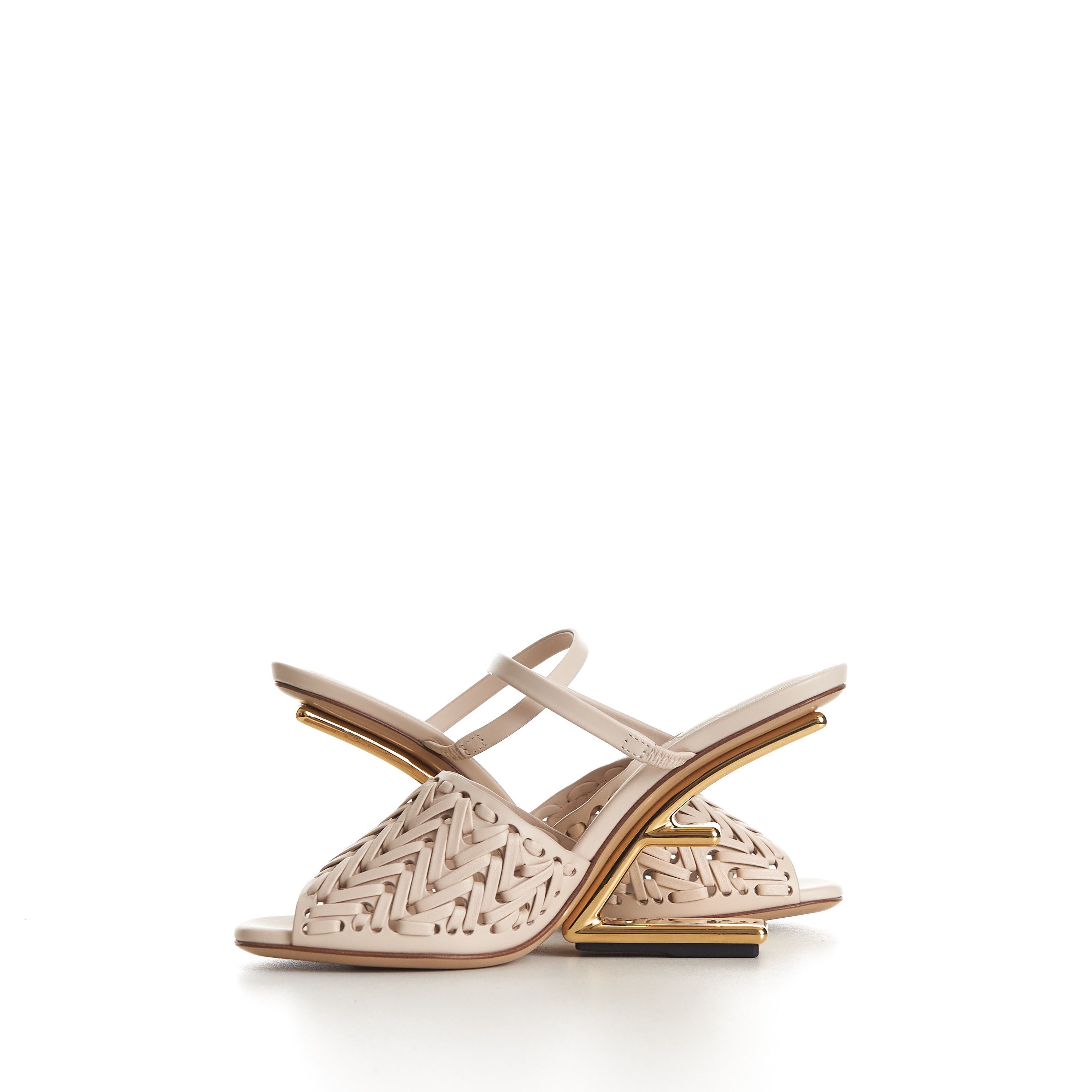 Fendi First Pale Pink Leather High-heeled Sandals Size US 6 / IT 36 - 9 Thumbnail