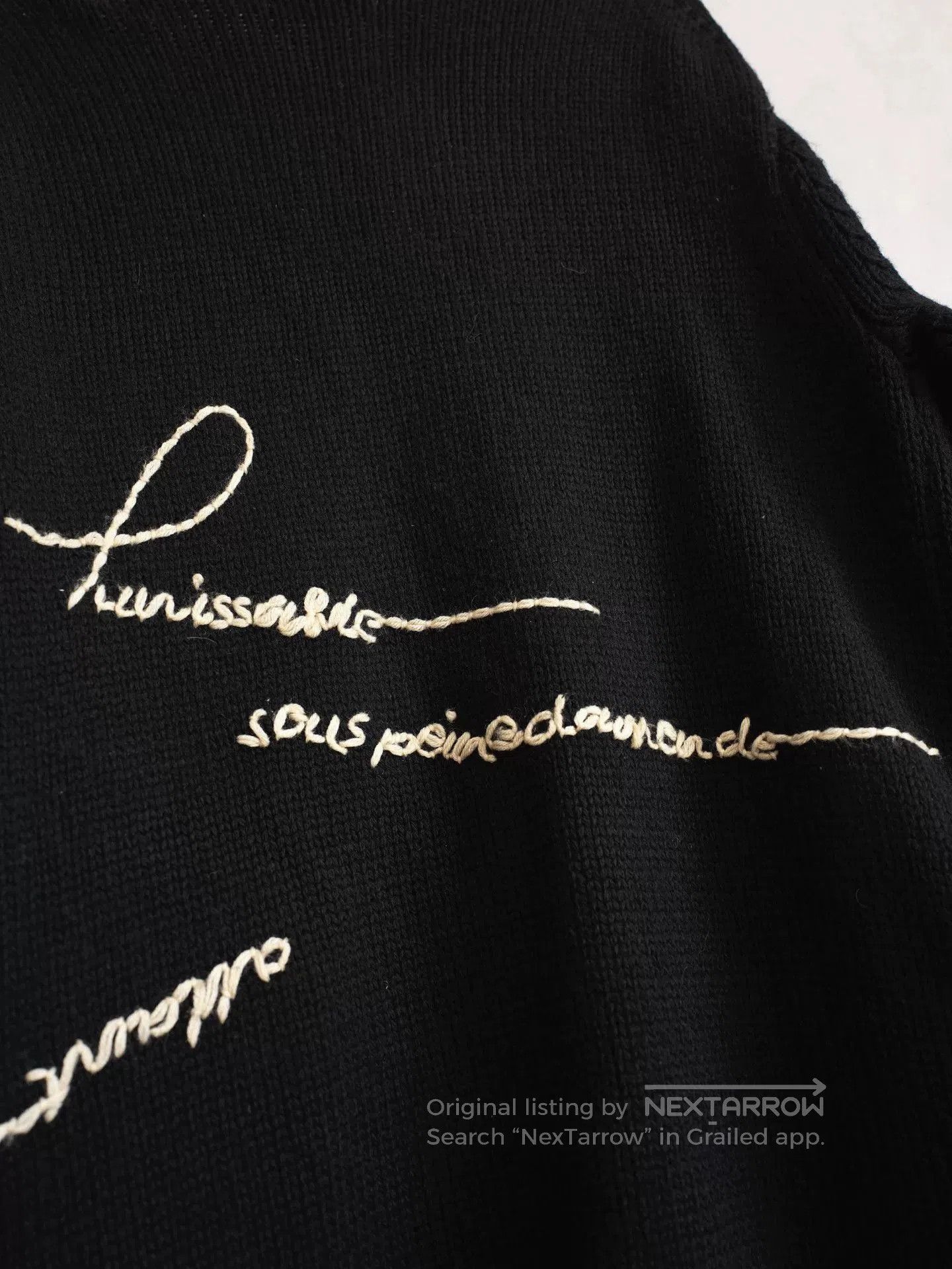 Yohji Yamamoto Yohji Yamamoto Black Wool Cardigan. Size L / US 10 / IT 46 - 8 Thumbnail