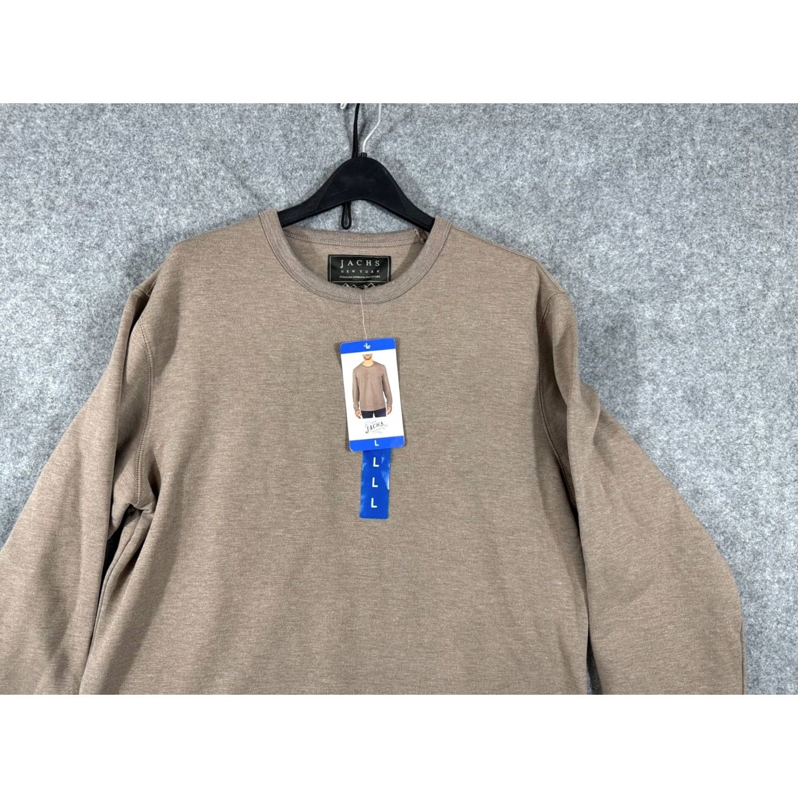 Vintage JACHS Sweatshirt Mens L Light Brown Crew Neck Stretch Long Sleeve Pullover NWT Shirt Mens Size US L / EU 52-54 / 3 - 2 Thumbnail
