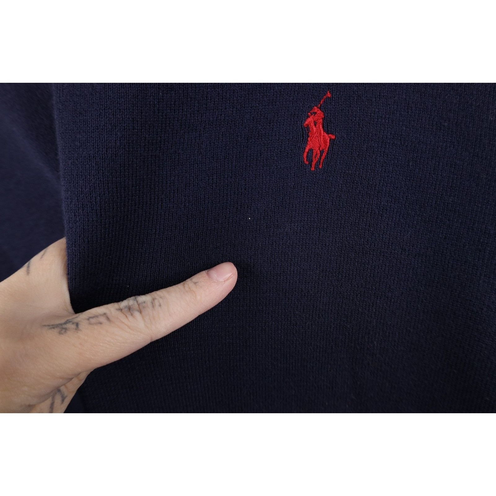 Polo Ralph Lauren Vintage 90s Ralph Lauren Faded Pima Cotton Knit Sweater Size US L / EU 52-54 / 3 - 5 Thumbnail