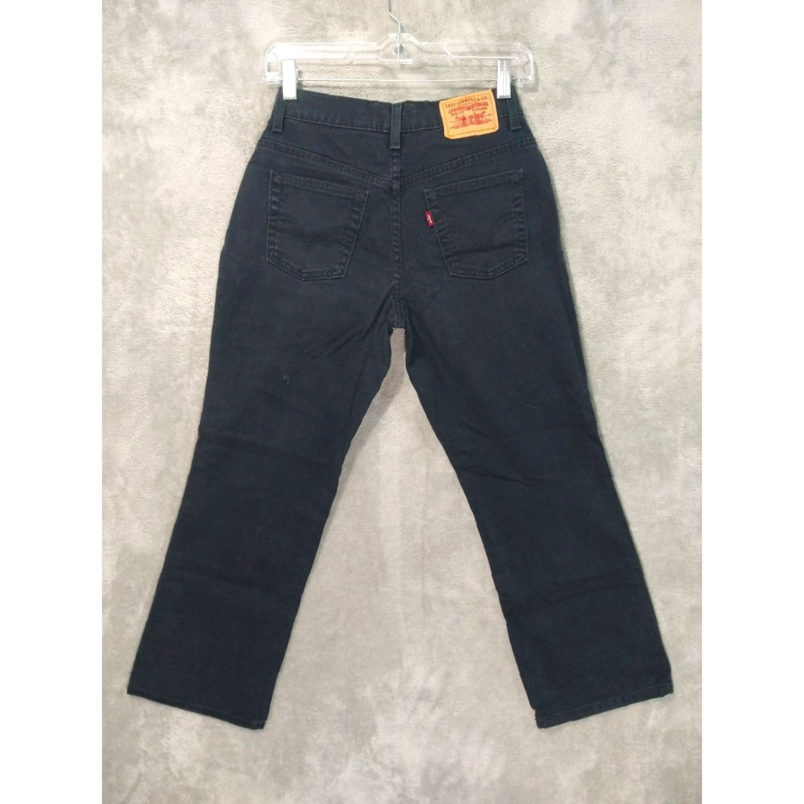 Levi's VINTAGE Levi's 550 Jeans Women's 6 Short Black Denim Relaxed Bootcut Western Cowgirl Y2K Mens? No, Women. Size 28" / US 6 / IT 42 - 2 Thumbnail