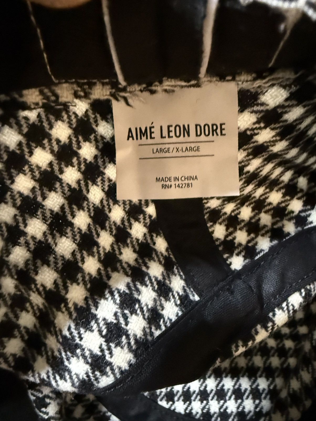 Aime Leon Dore Aime Leon Dore ALD Wool Bucket Hat Houndstooth Size L / XL Size ONE SIZE - 6 Thumbnail