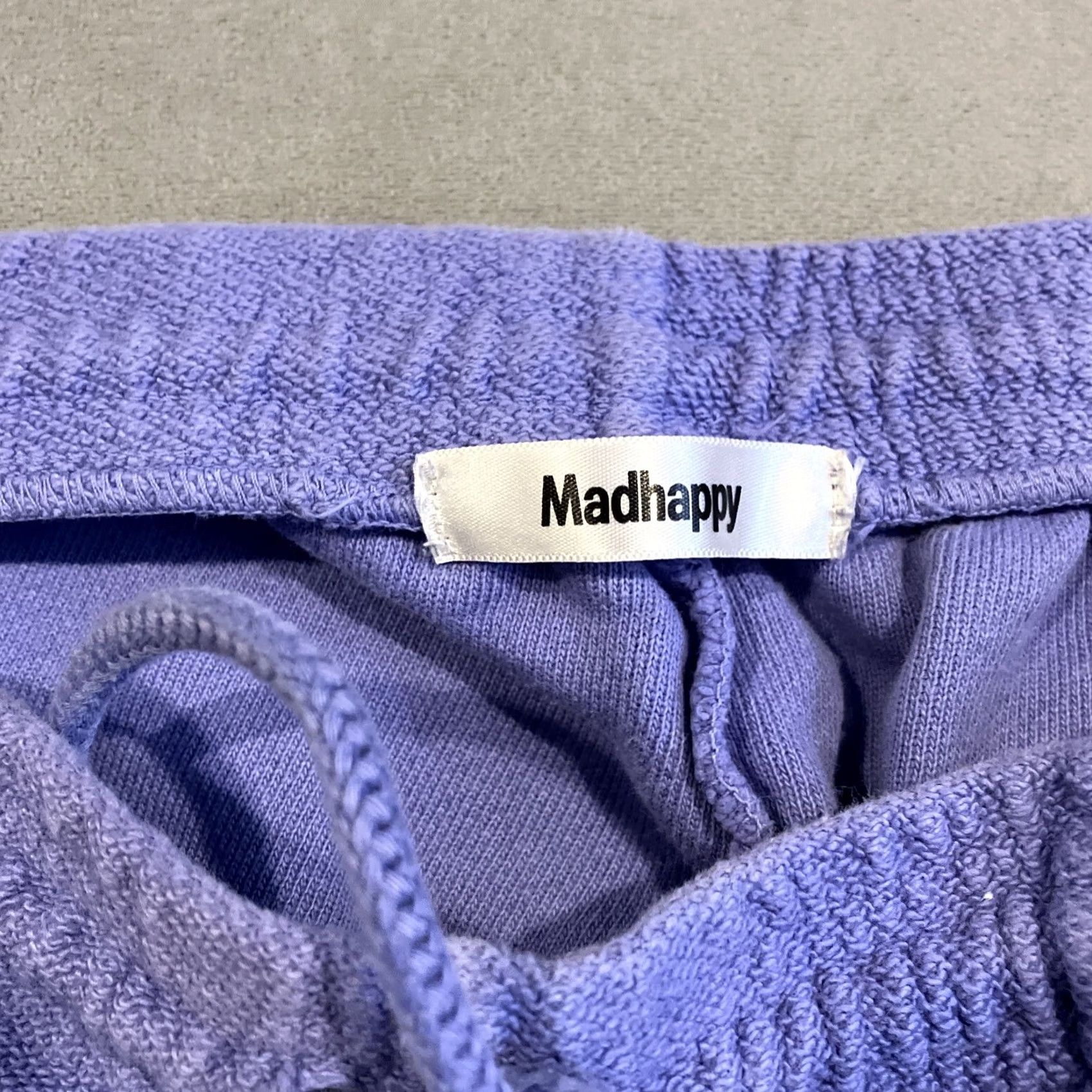 Madhappy Madhappy Sweatpants Women Purple With Logo Down Leg Size M, Regular, Cotton Down Fabric, Pants, Sweatpants, Purple, Mid 2000s? Size 32" / US 10 / IT 46 - 4 Thumbnail