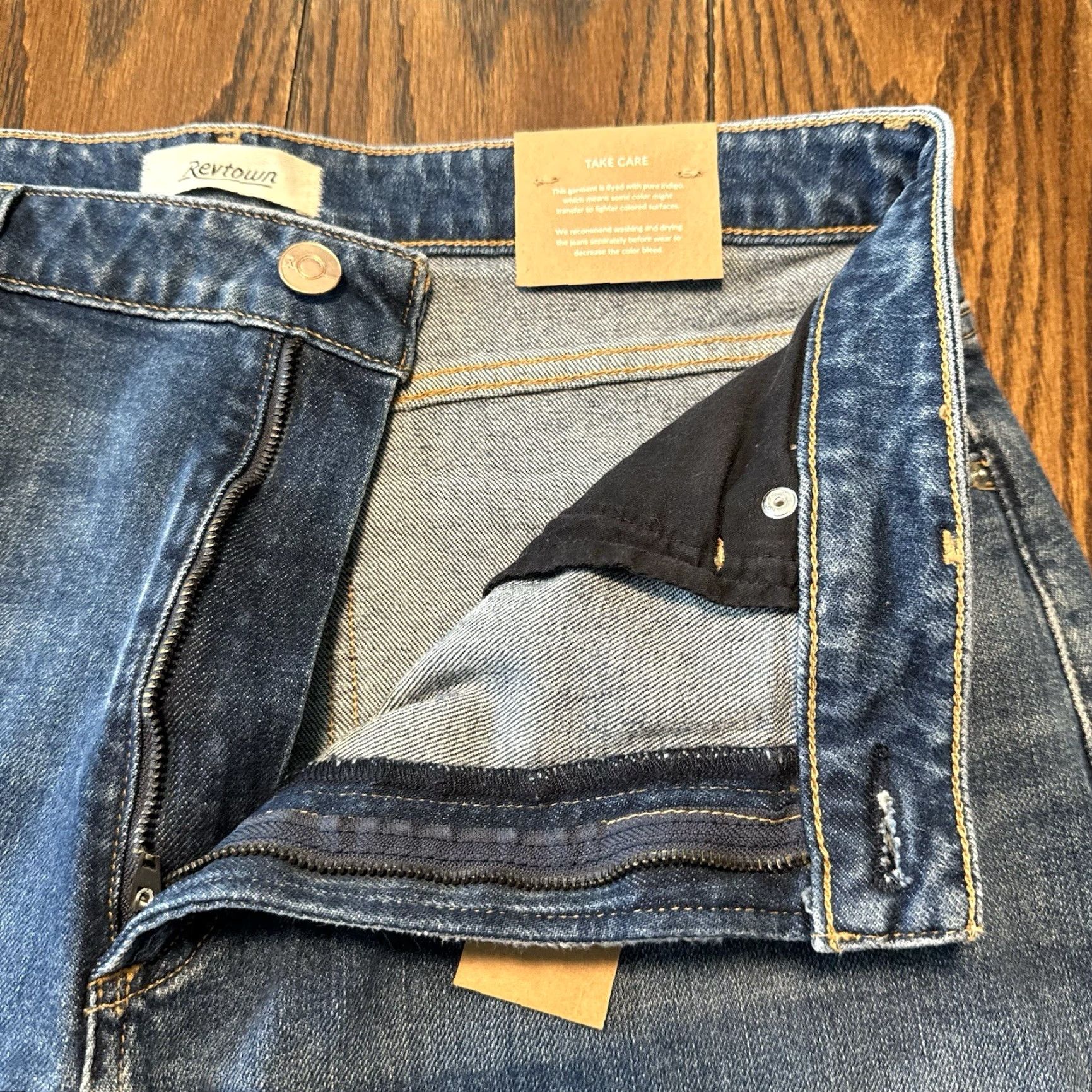 Vintage Revtown Jeans Womens Size33R Medium Wash Blue New Size 24" / US 00 / IT 34 - 7 Thumbnail