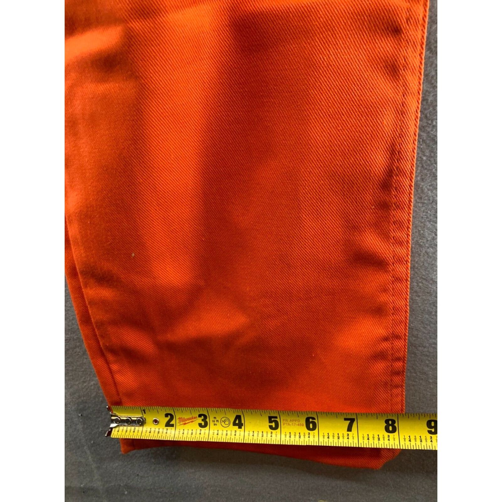 Vintage VINTAGE Liberty Work Pants 31x36 Orange Denim Straight Fit NWT USA Mens Size US 31 - 4 Thumbnail