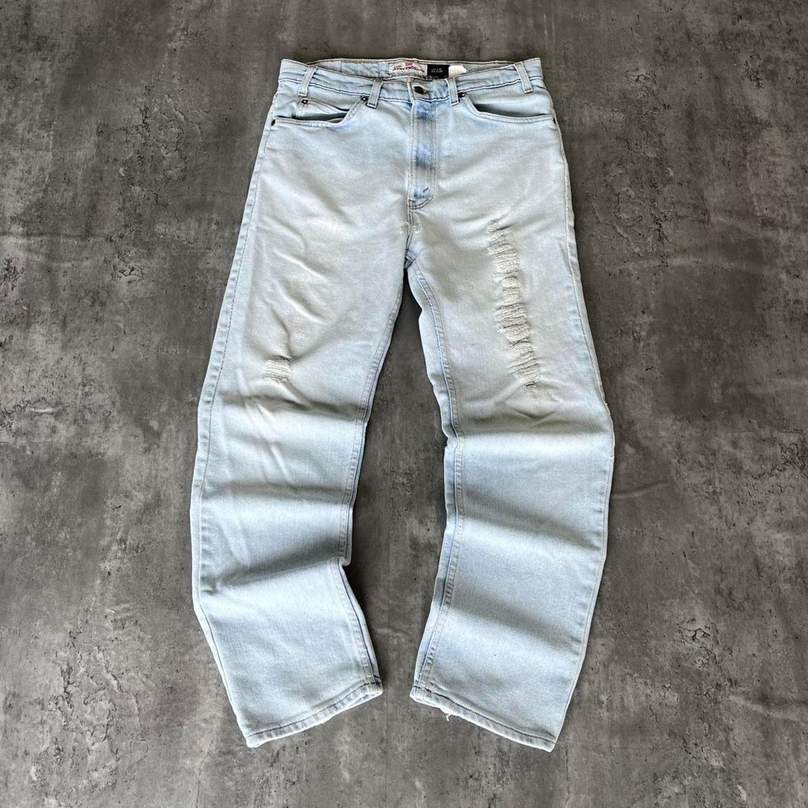 Levi's Vintage Y2K Levi’s Flex Denim Essential Light Wash Jeans Size US 34 / EU 50 - 2 Thumbnail