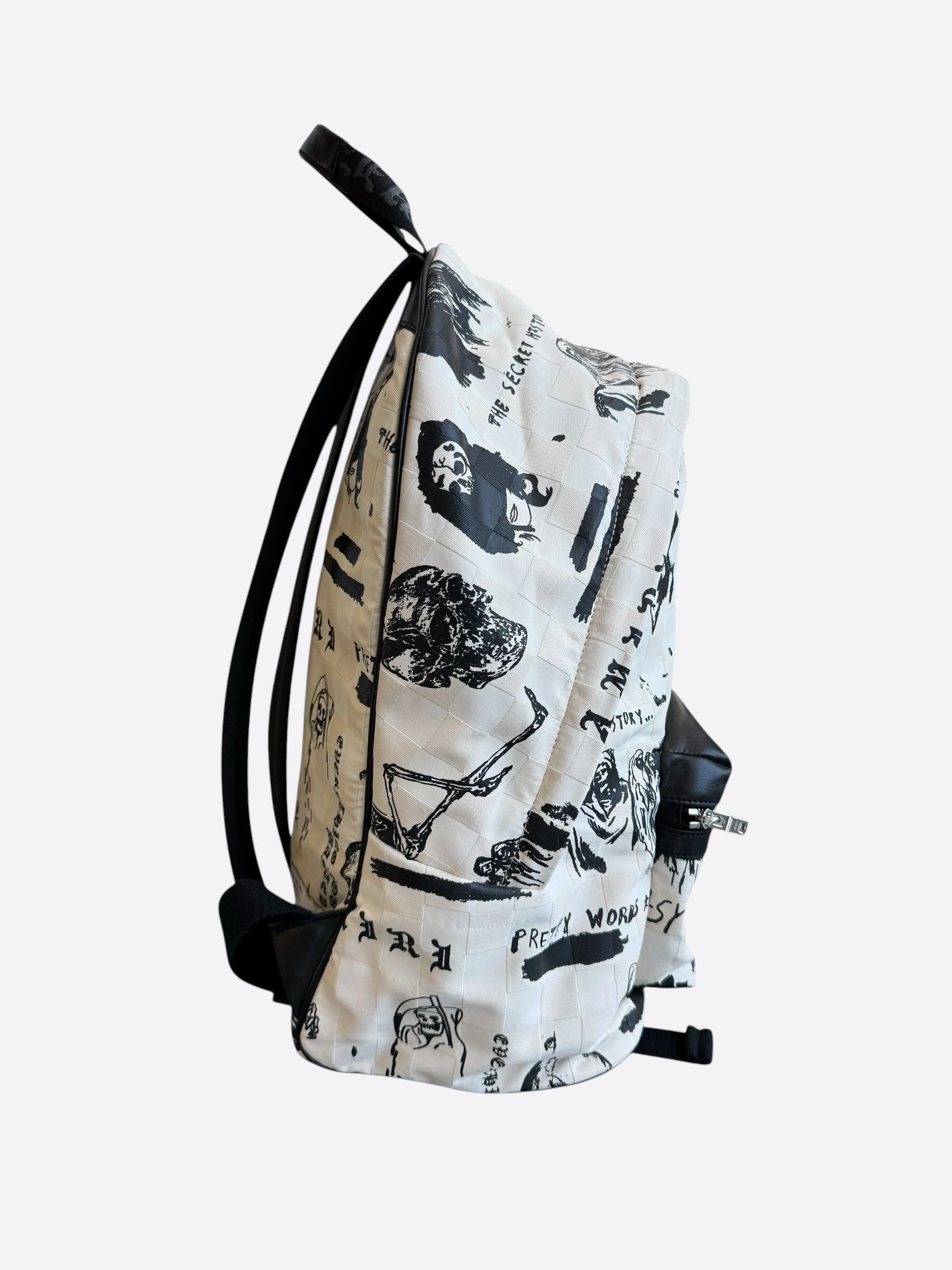Amiri Amiri Wes Lang White & Sketch Graphic Backpack Size ONE SIZE - 2 Thumbnail
